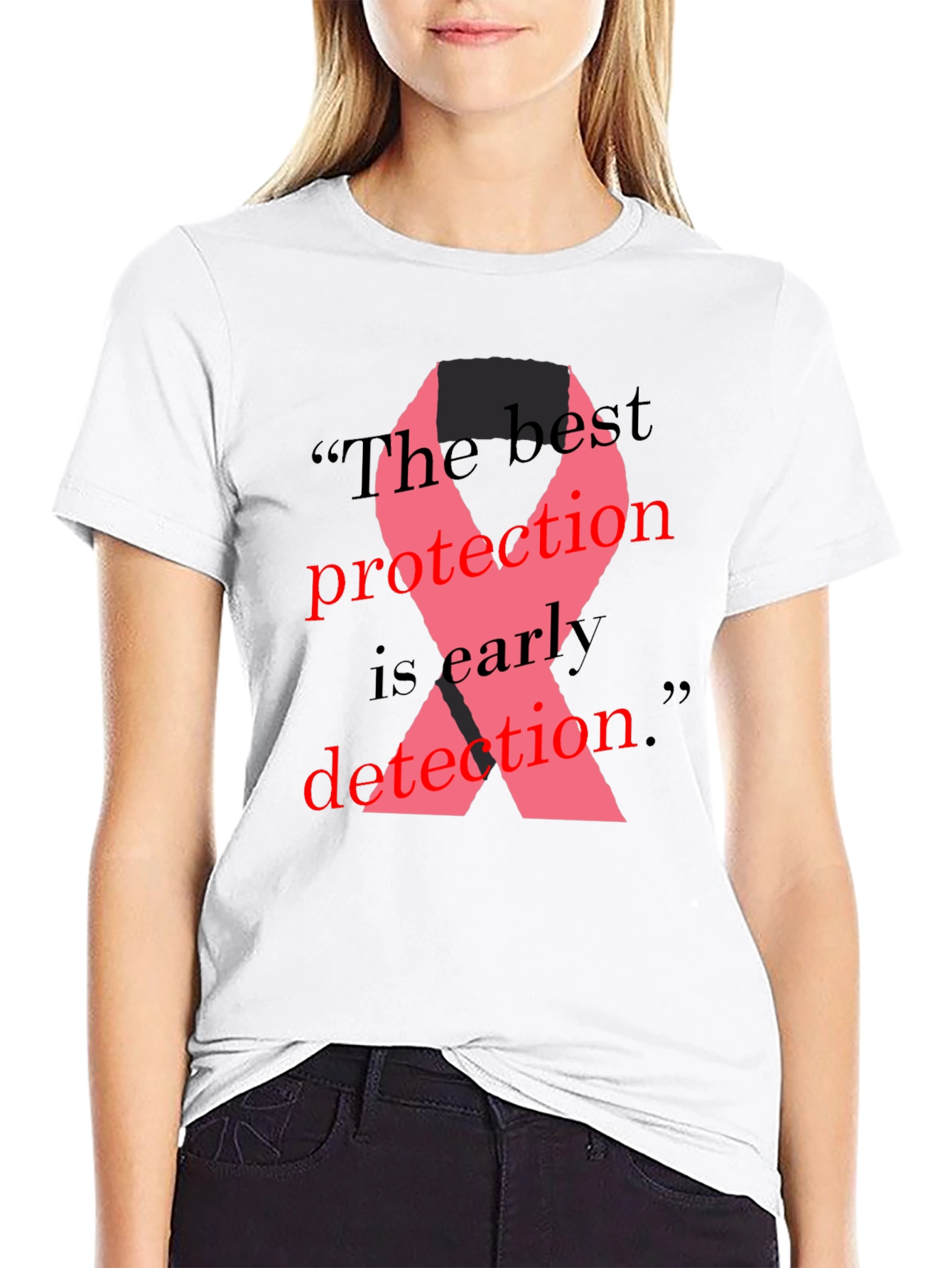 Breast Cancer Awareness Ribbon T-Shirt