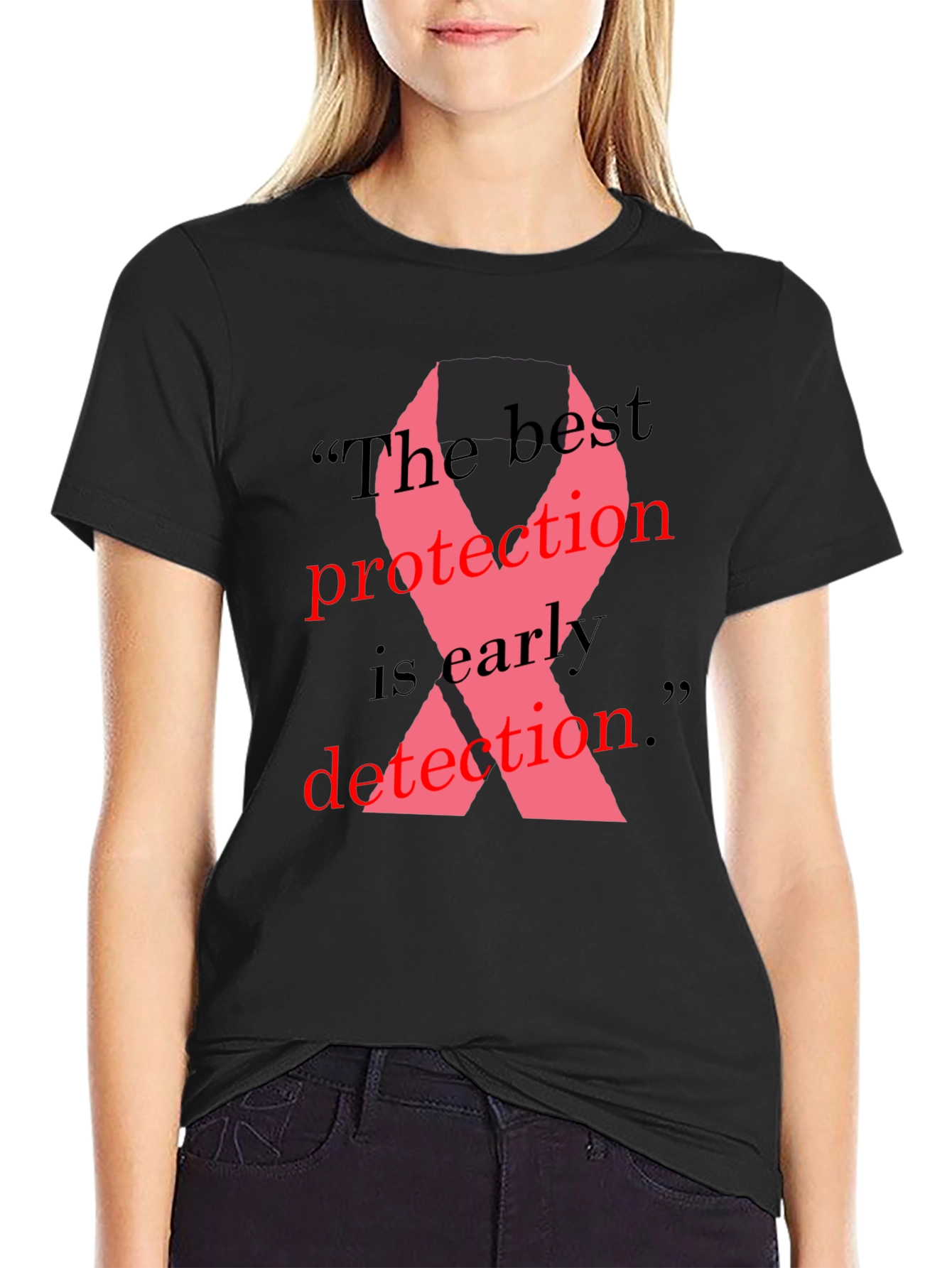 Breast Cancer Awareness Ribbon T-Shirt
