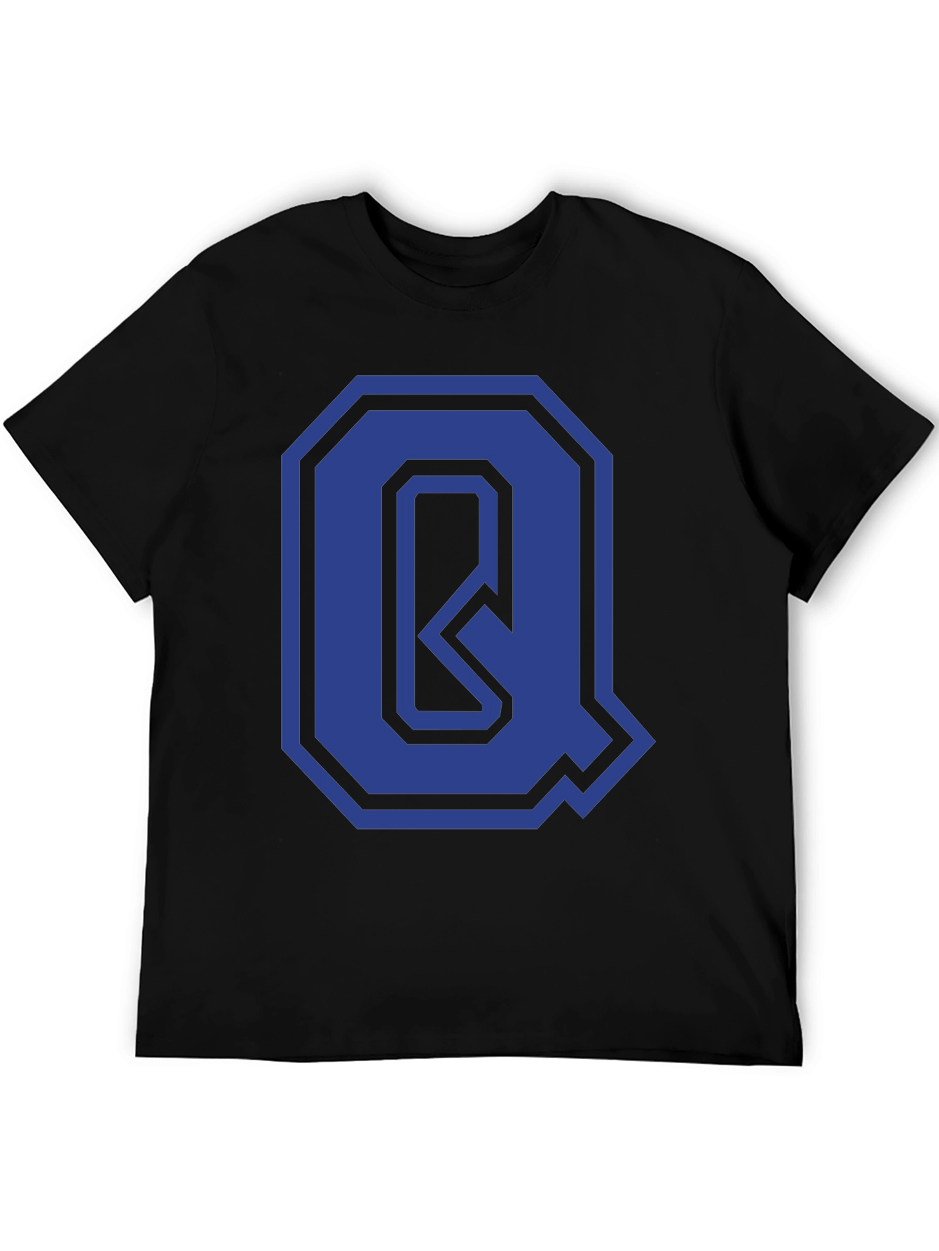 Letter Q Graphic Tee - Stylish Initial Design