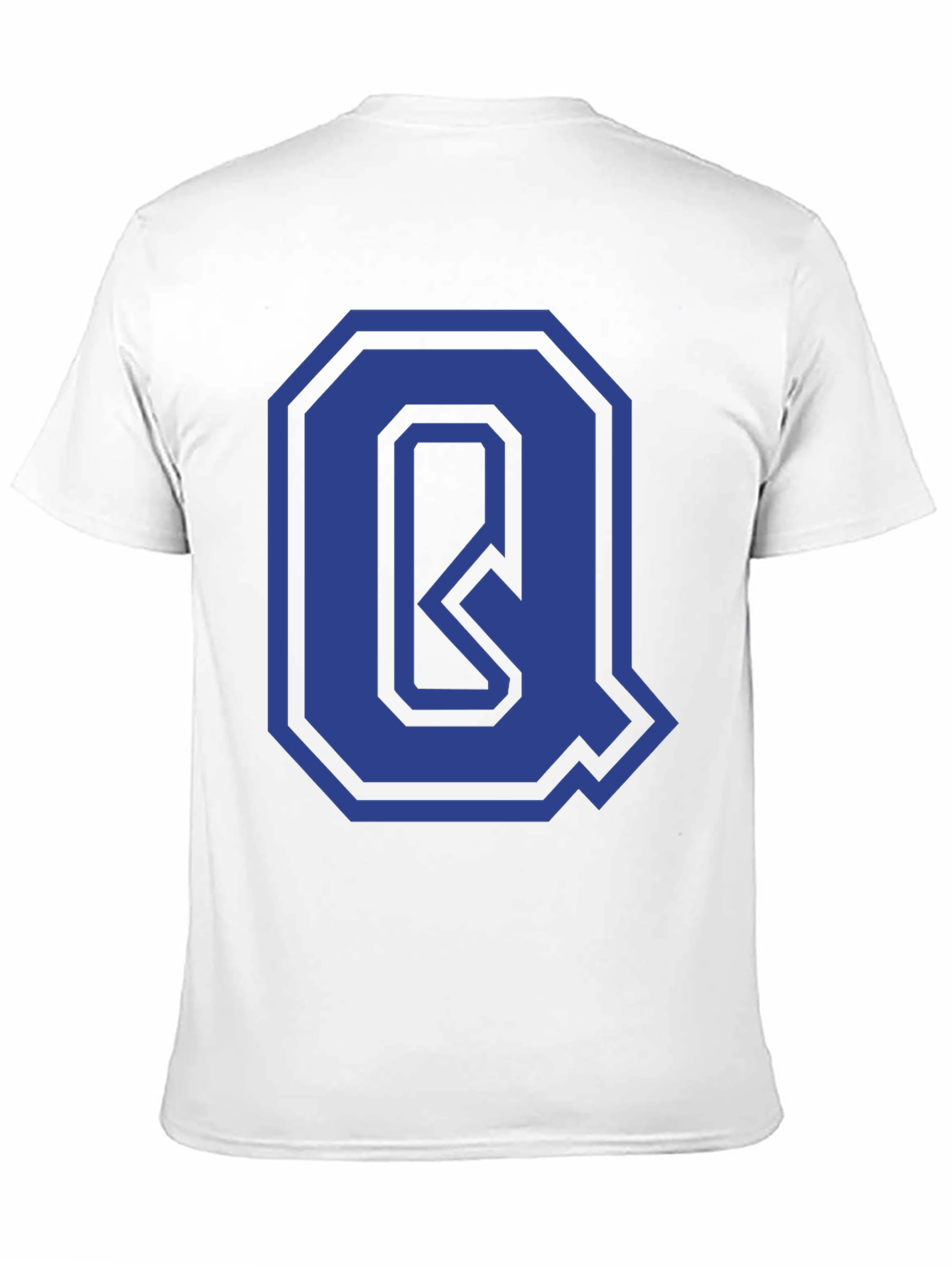 Letter Q Graphic Tee - Stylish Initial Design