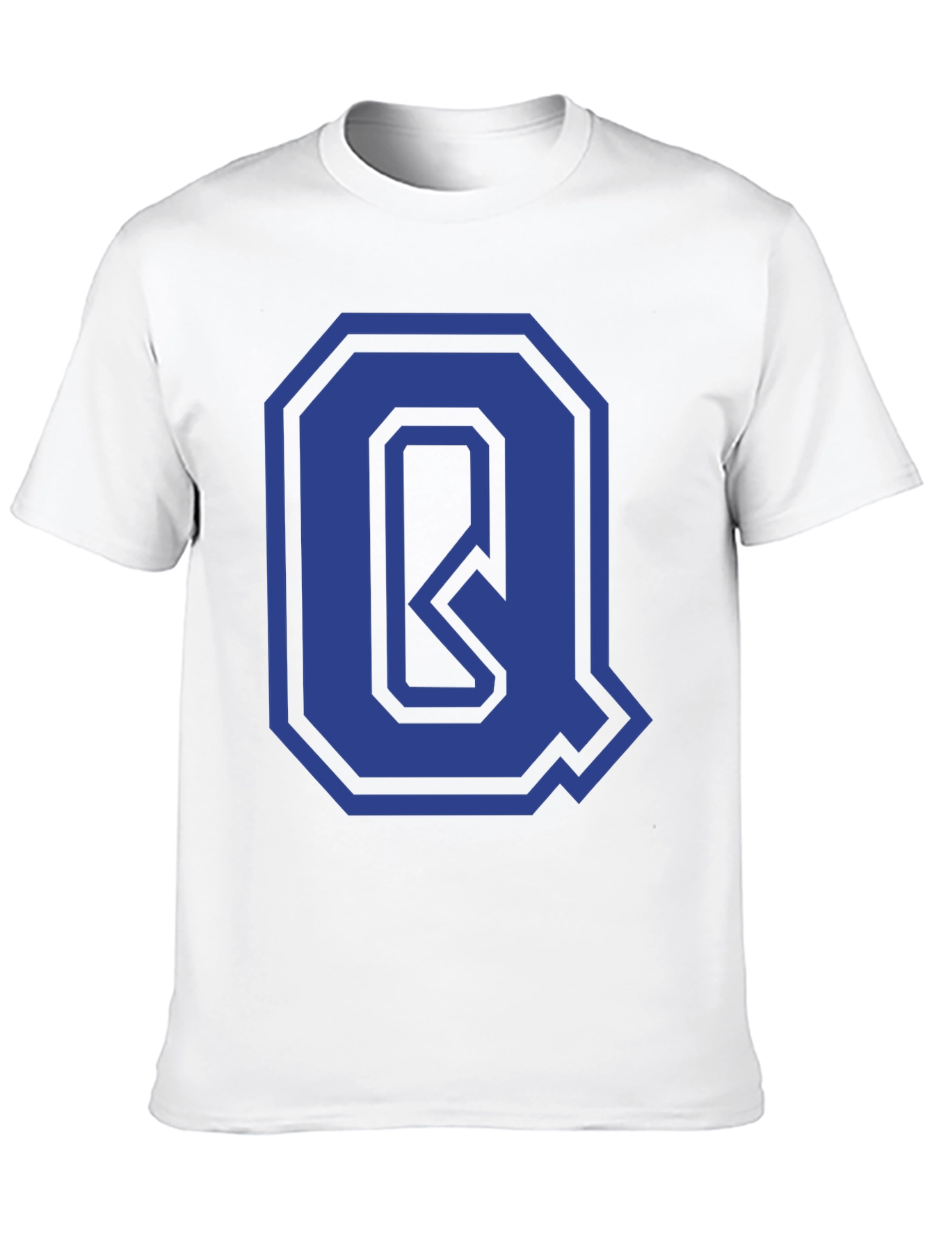Letter Q Graphic Tee - Stylish Initial Design