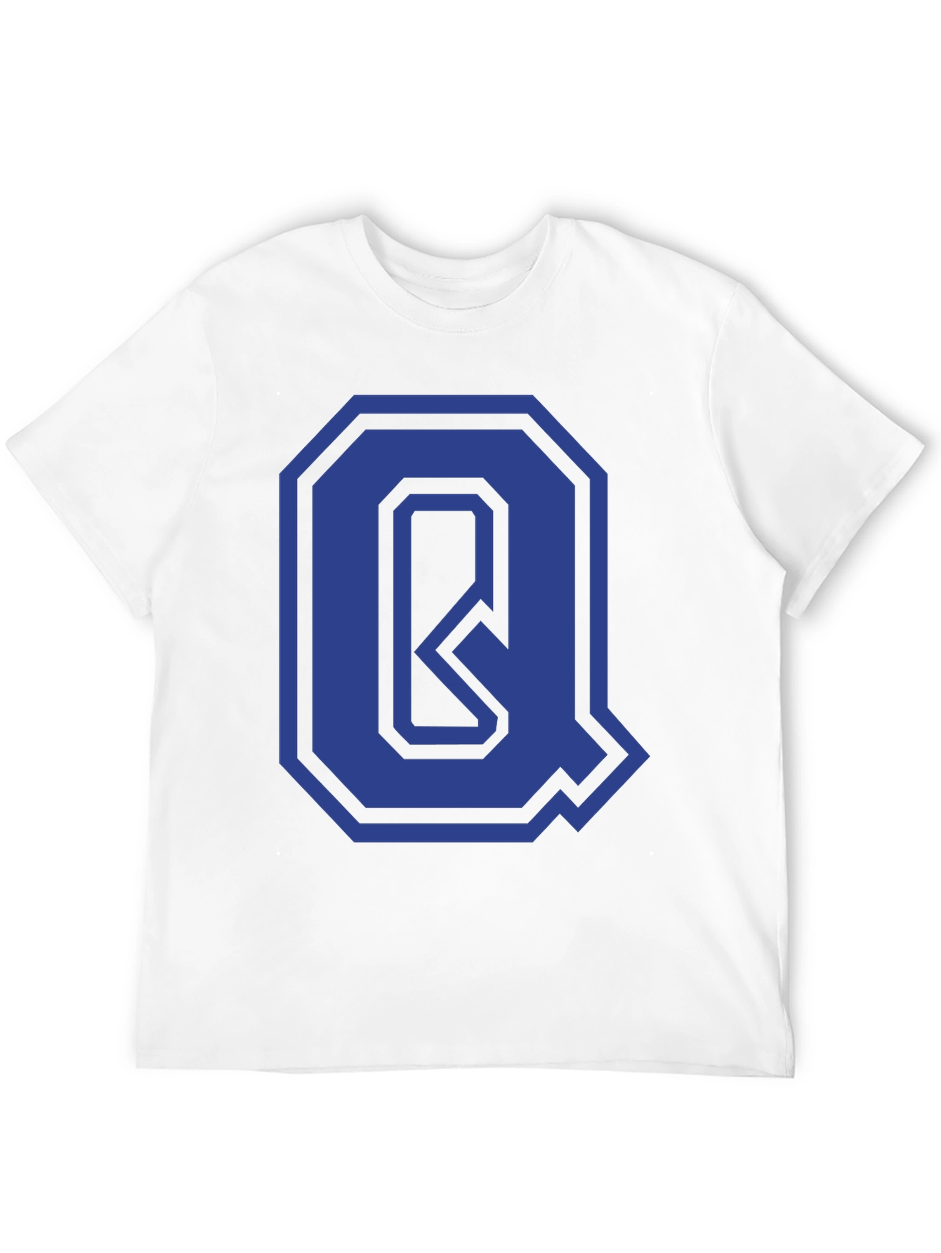 Letter Q Graphic Tee - Stylish Initial Design