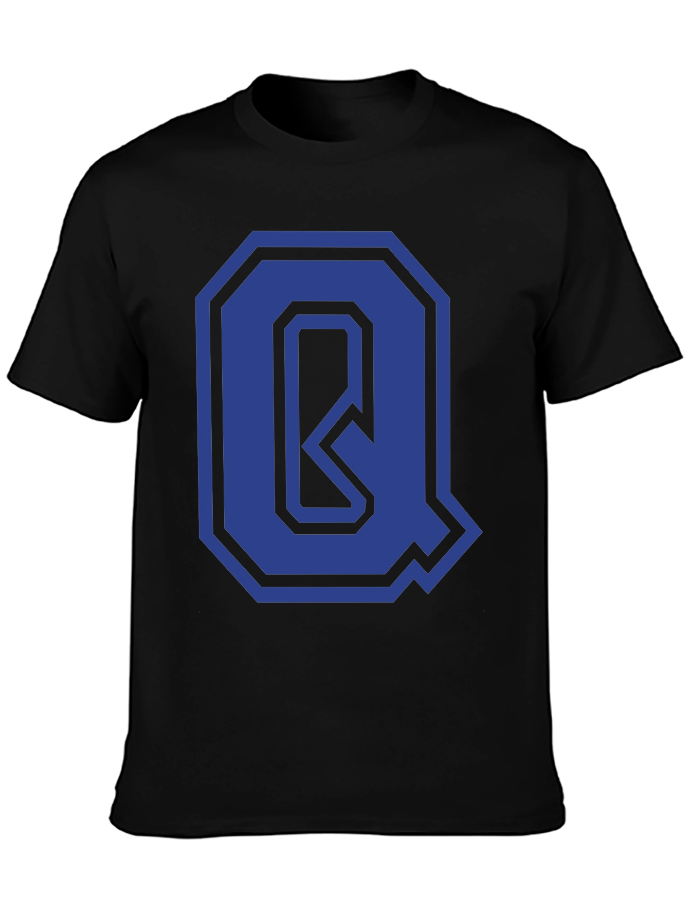 Letter Q Graphic Tee - Stylish Initial Design