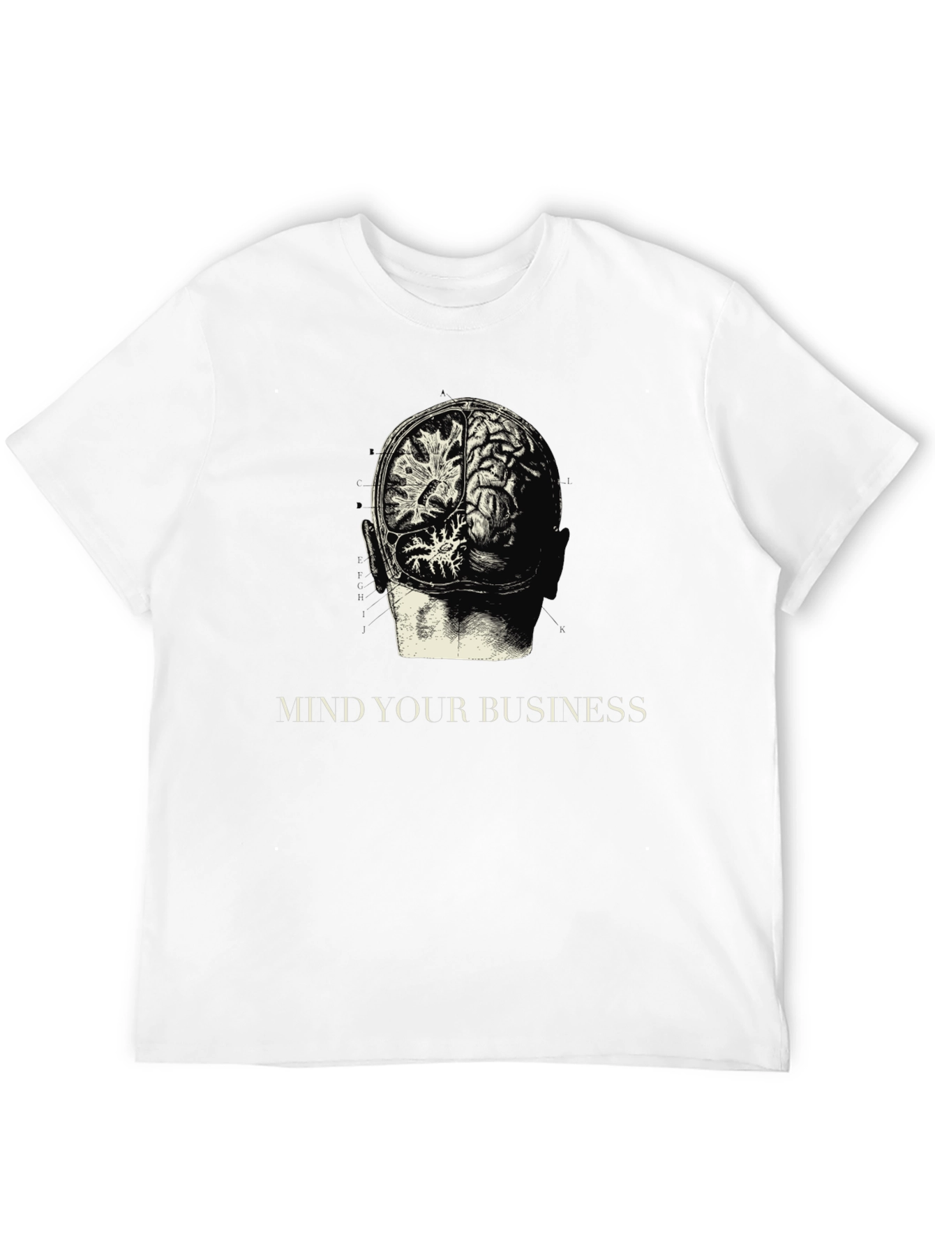 Mind Your Business Brain Anatomy Graphic Tee
