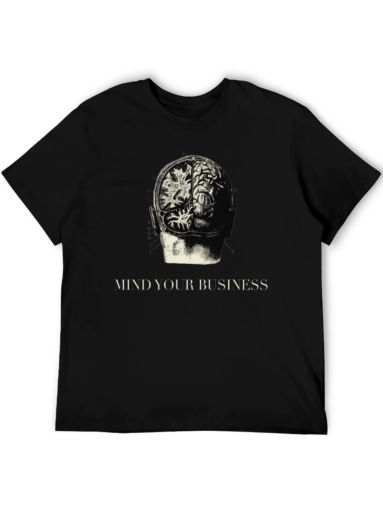 Mind Your Business Brain Anatomy Graphic Tee