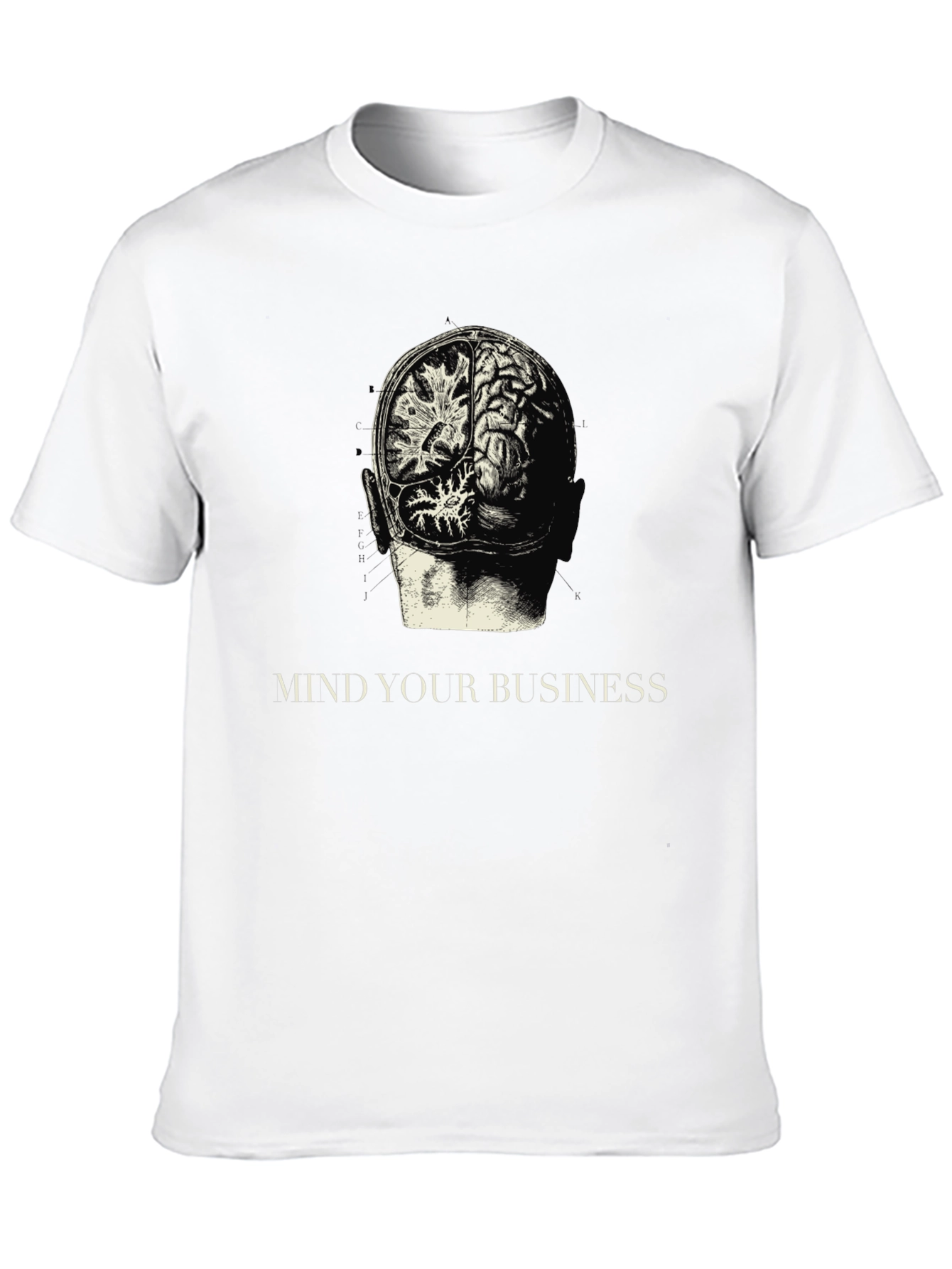 Mind Your Business Brain Anatomy Graphic Tee