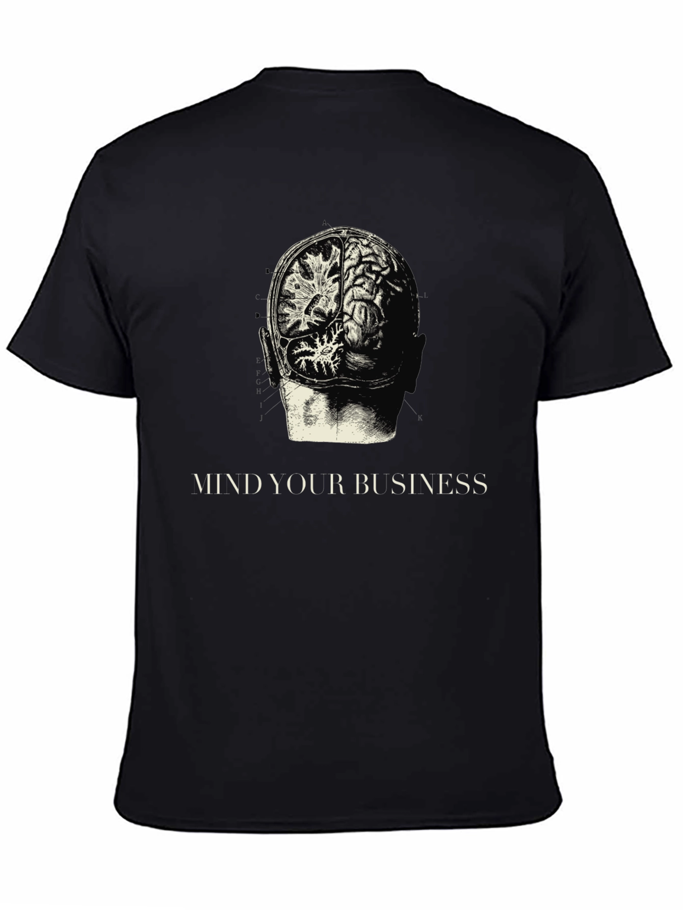 Mind Your Business Brain Anatomy Graphic Tee