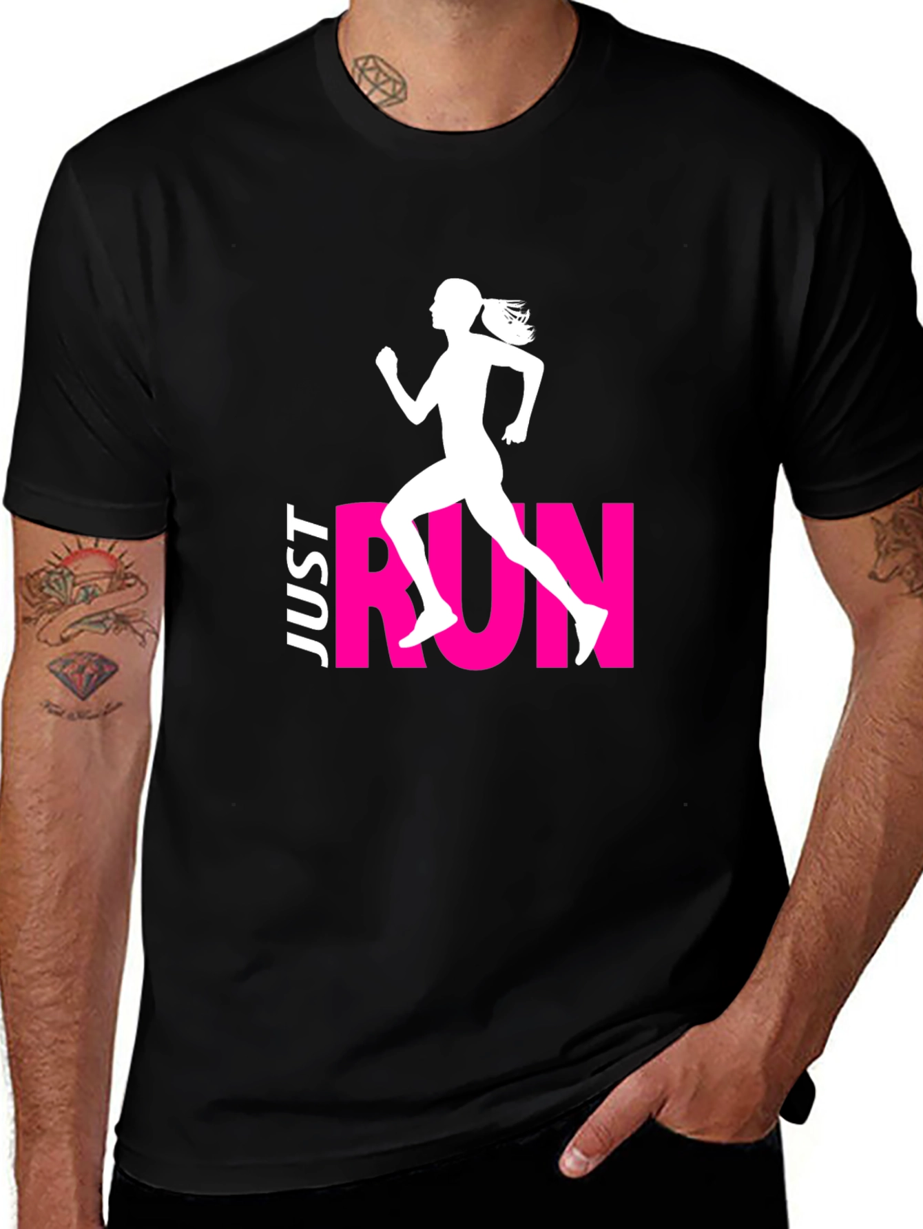 Just Run Graphic Tee - Athlete Style