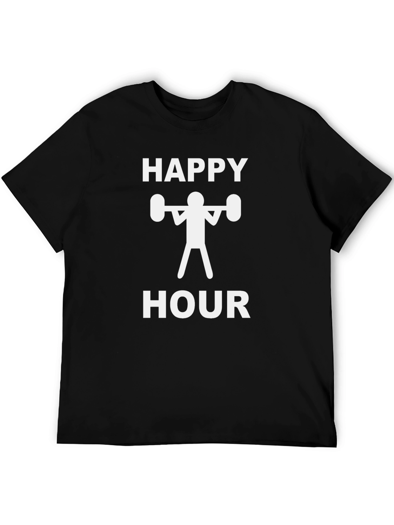 Happy Hour Gym T-Shirt - Funny Workout Tee
