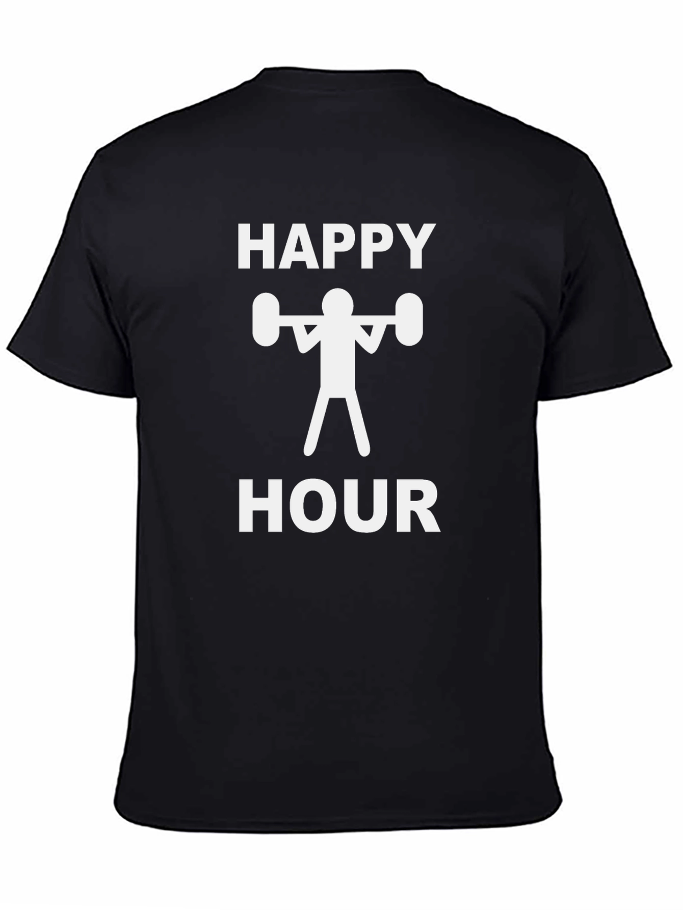 Happy Hour Gym T-Shirt - Funny Workout Tee