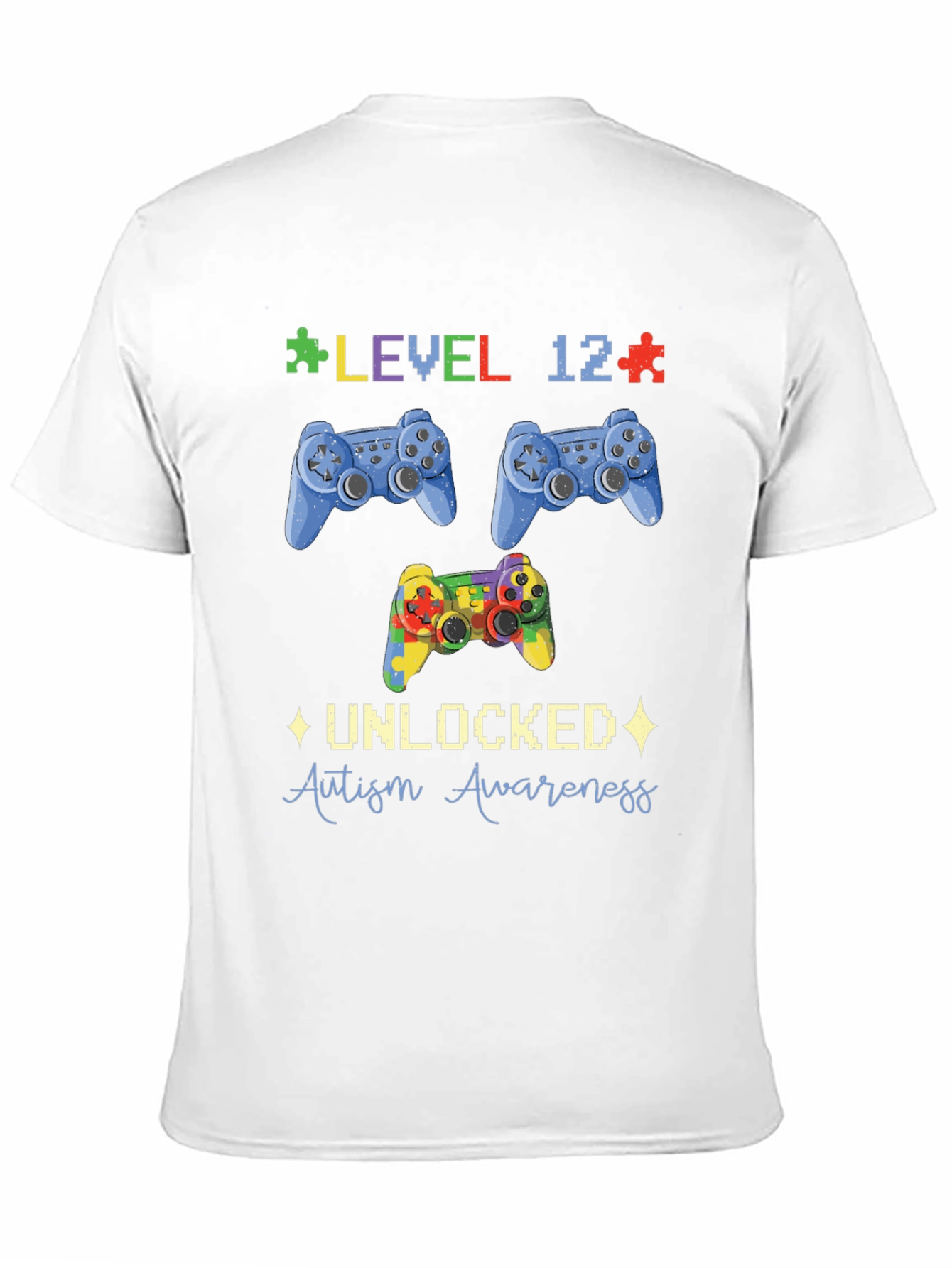 Level 12 Unlocked Autism Awareness T-Shirt