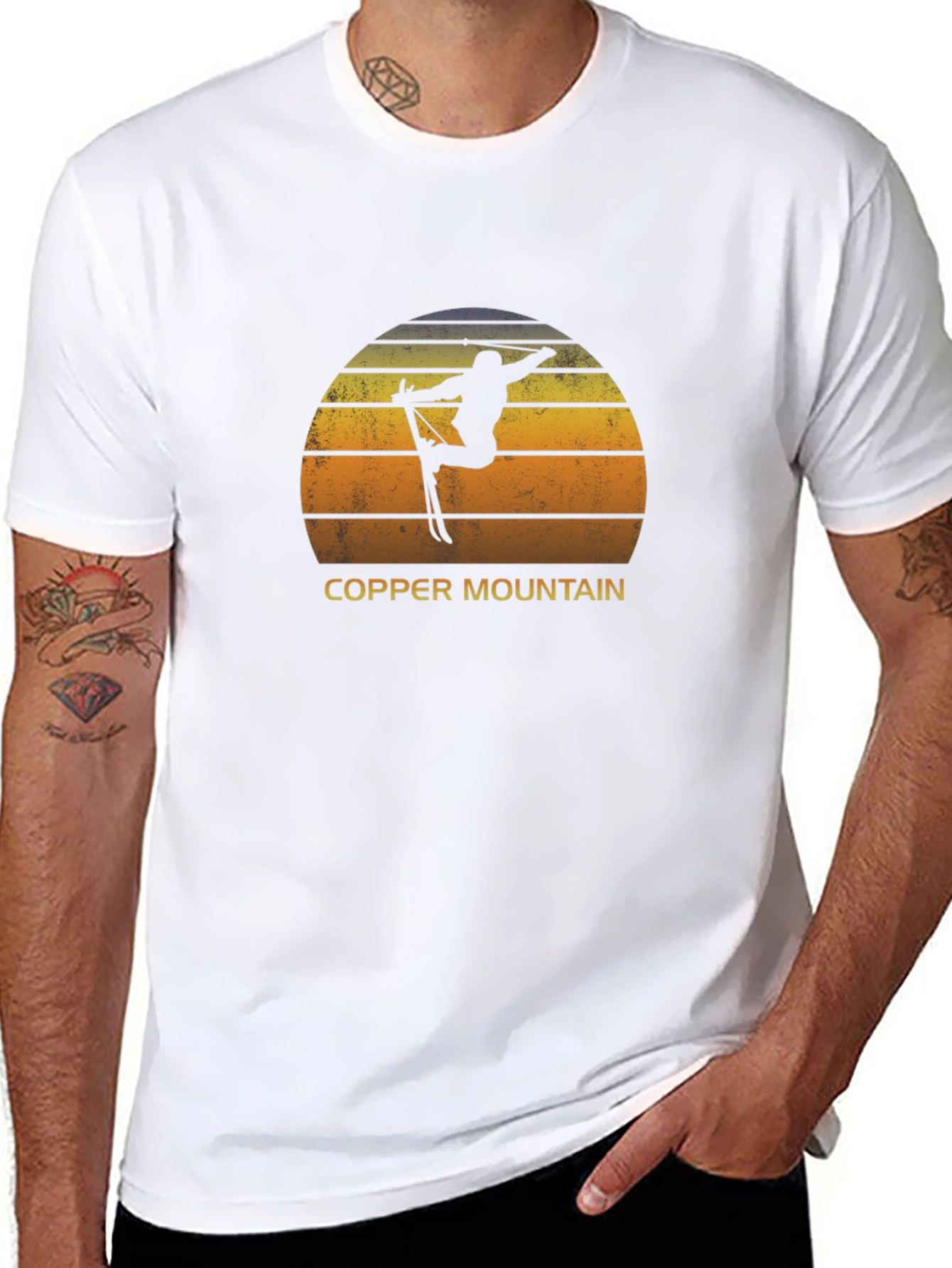 Copper Mountain Ski Silhouette Tee - Black