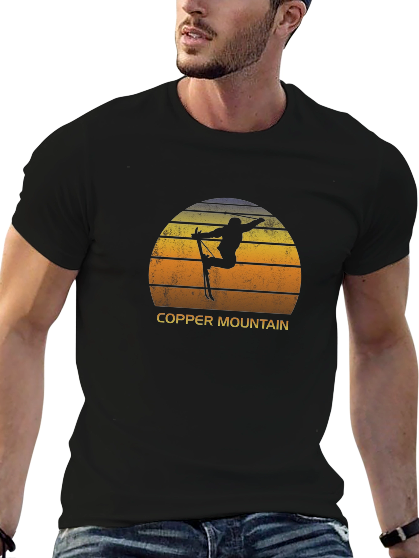 Copper Mountain Ski Silhouette Tee - Black
