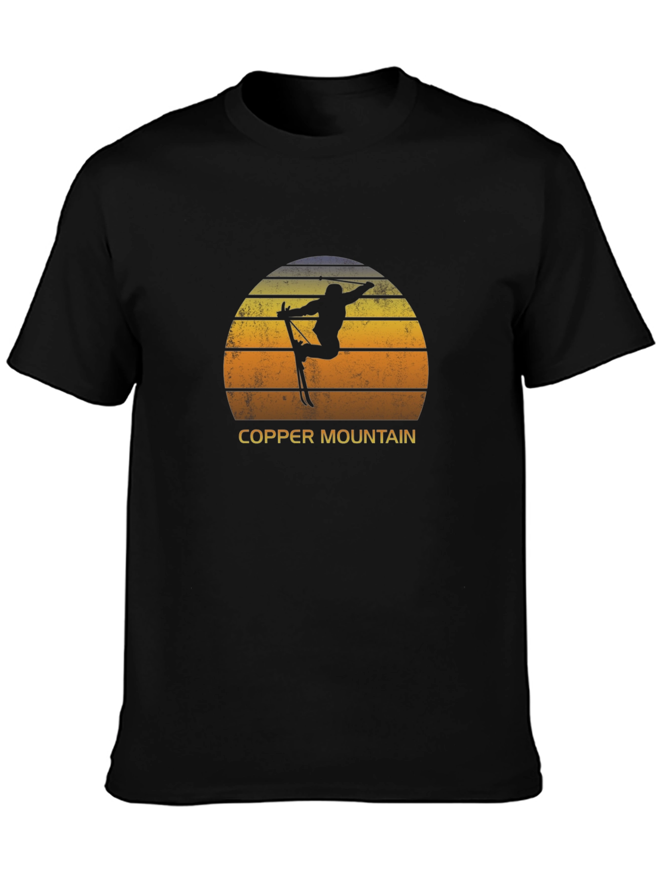 Copper Mountain Ski Silhouette Tee - Black