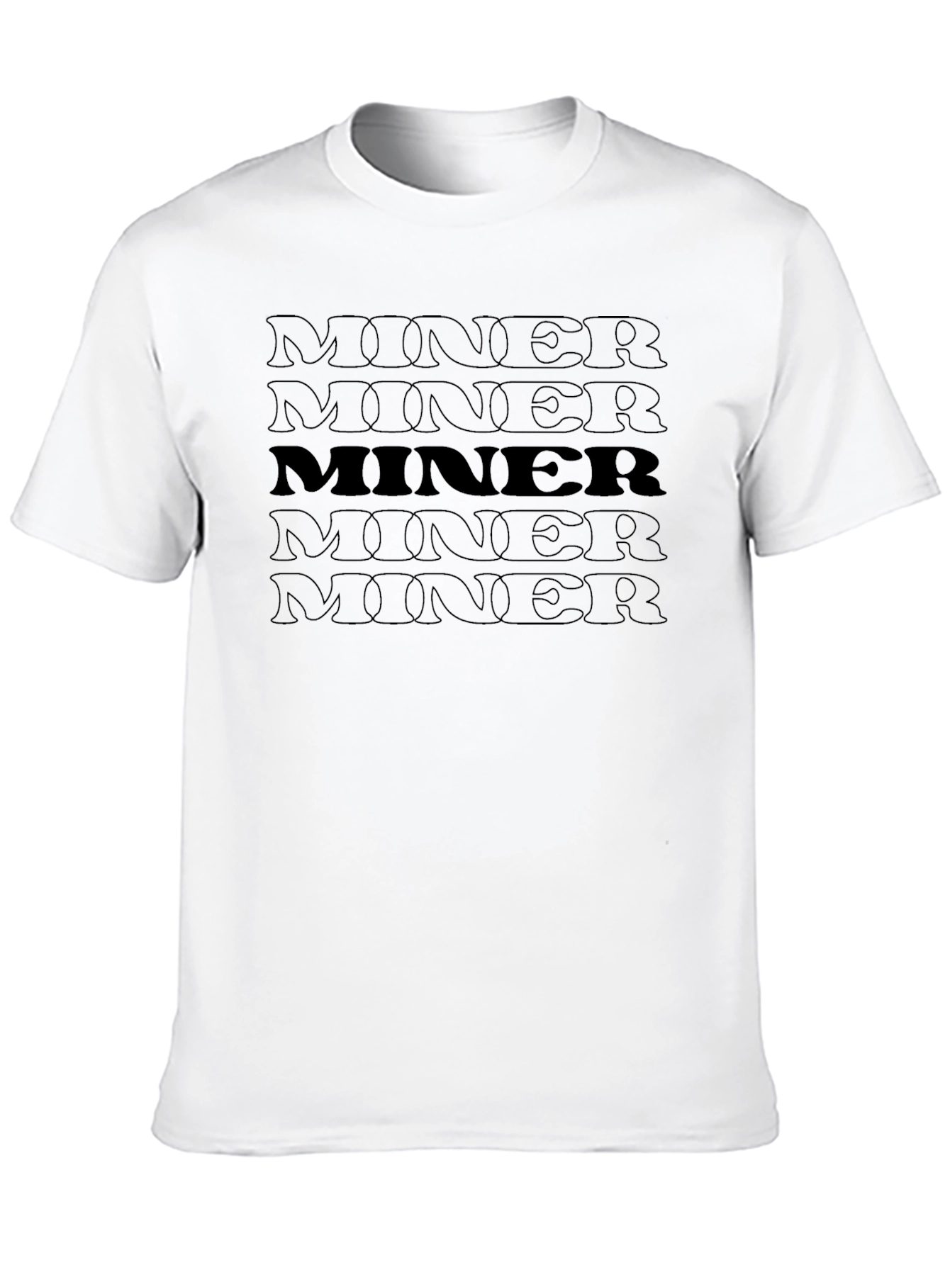 Miner Graphic Print T-Shirt