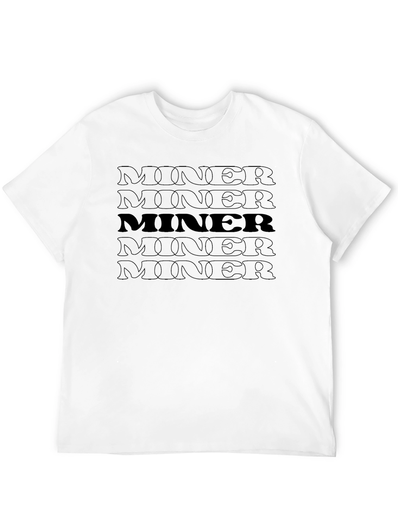 Miner Graphic Print T-Shirt