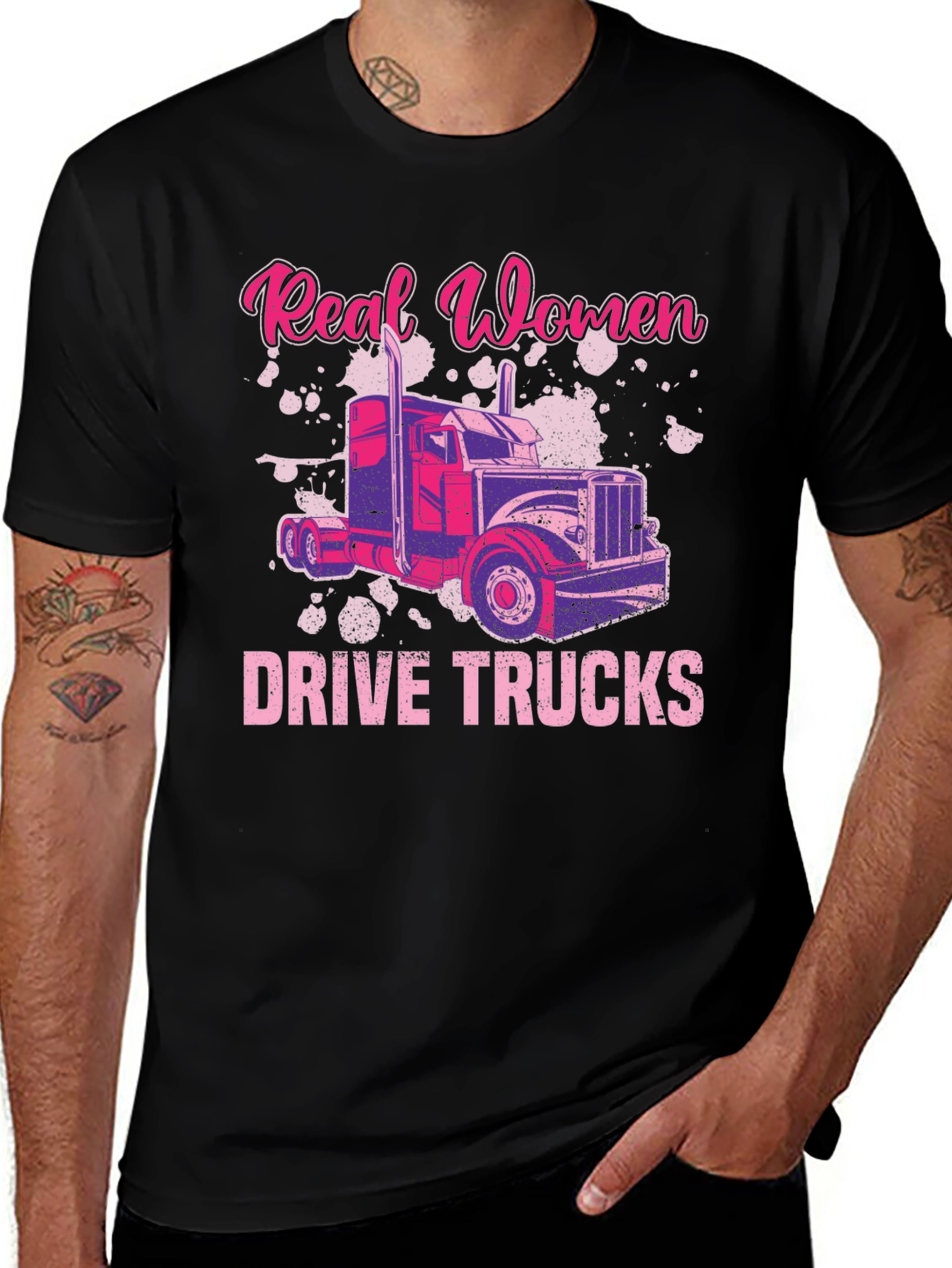Real Women Drive Trucks T-Shirt