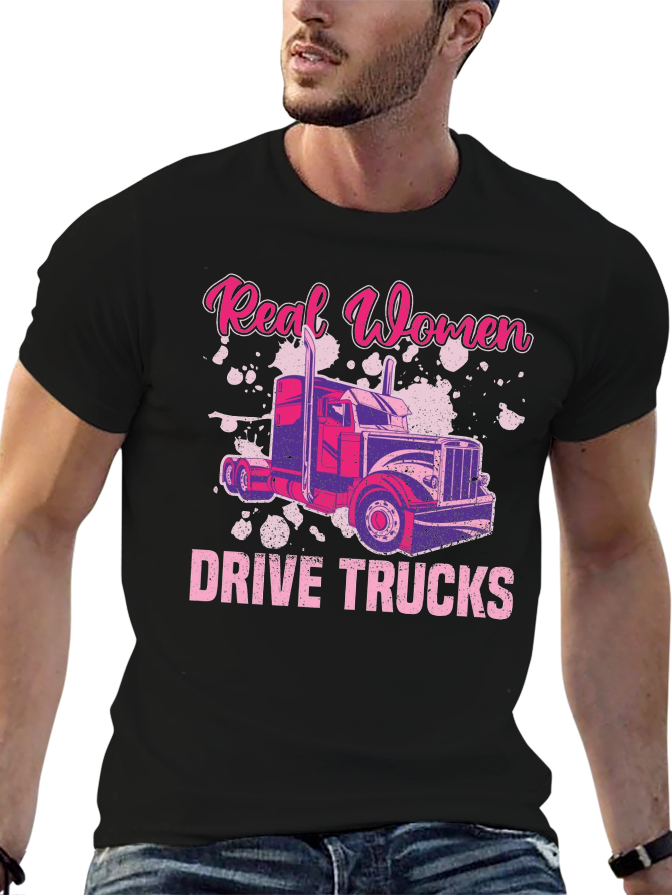 Real Women Drive Trucks T-Shirt