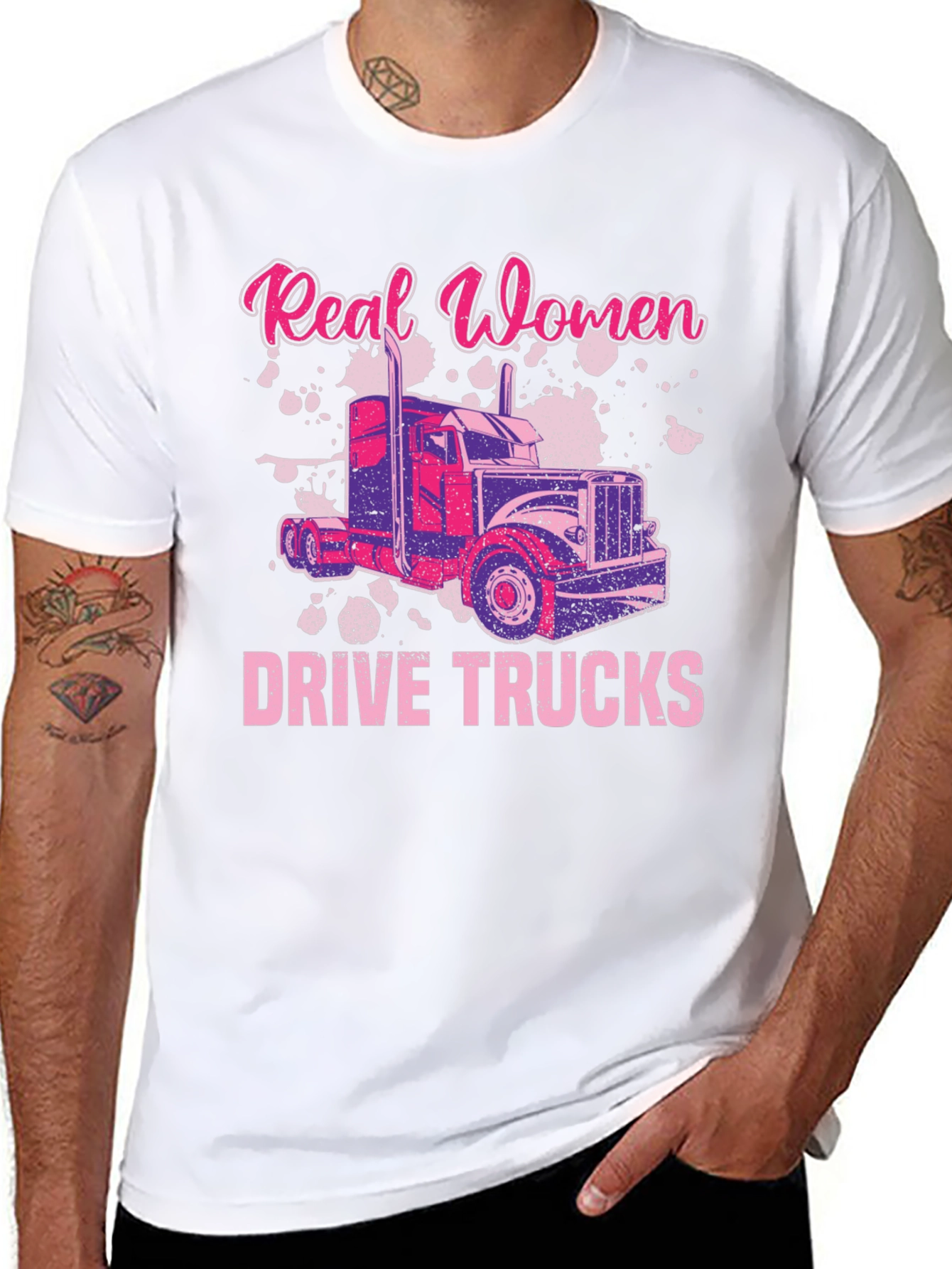 Real Women Drive Trucks T-Shirt