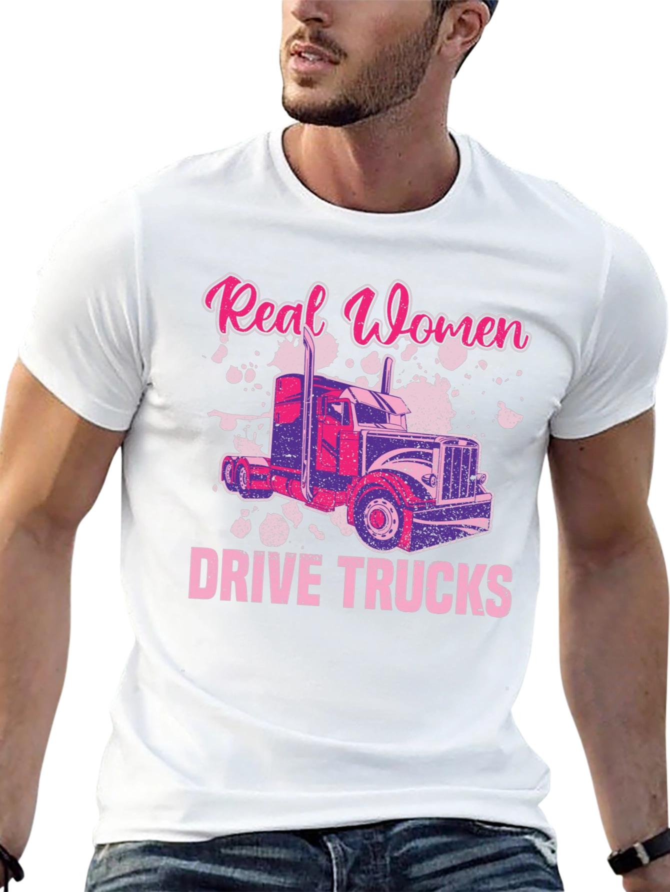 Real Women Drive Trucks T-Shirt
