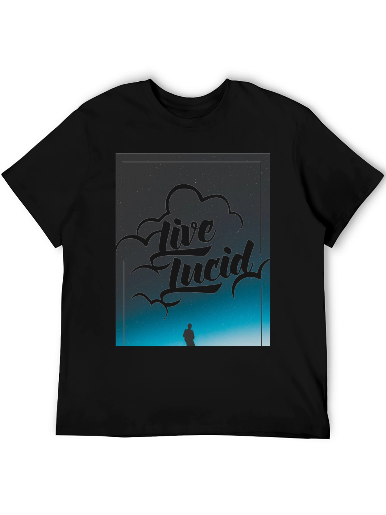 Live Lucid Black Graphic Tee