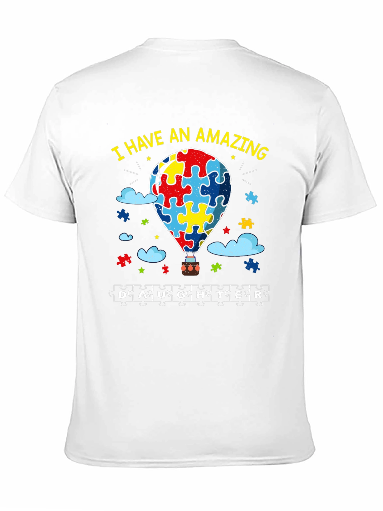 Amazing Daughter Autism Awareness Puzzle Piece T-Shirt