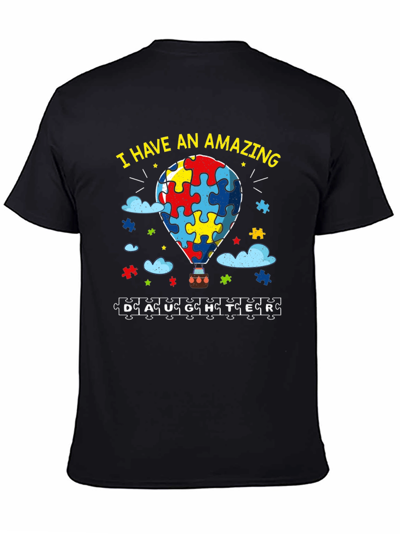 Amazing Daughter Autism Awareness Puzzle Piece T-Shirt