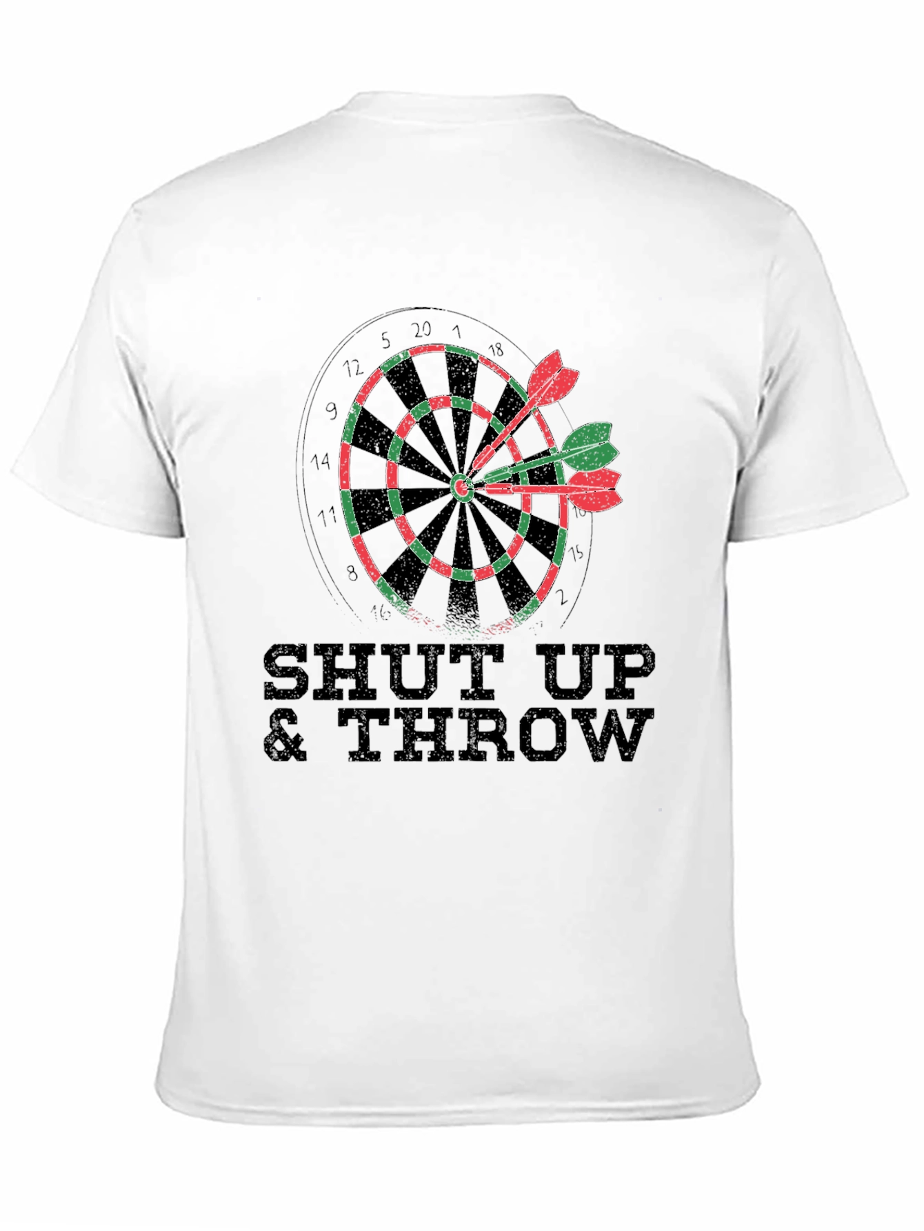 Shut Up & Throw Darts T-Shirt - Dartboard Tee