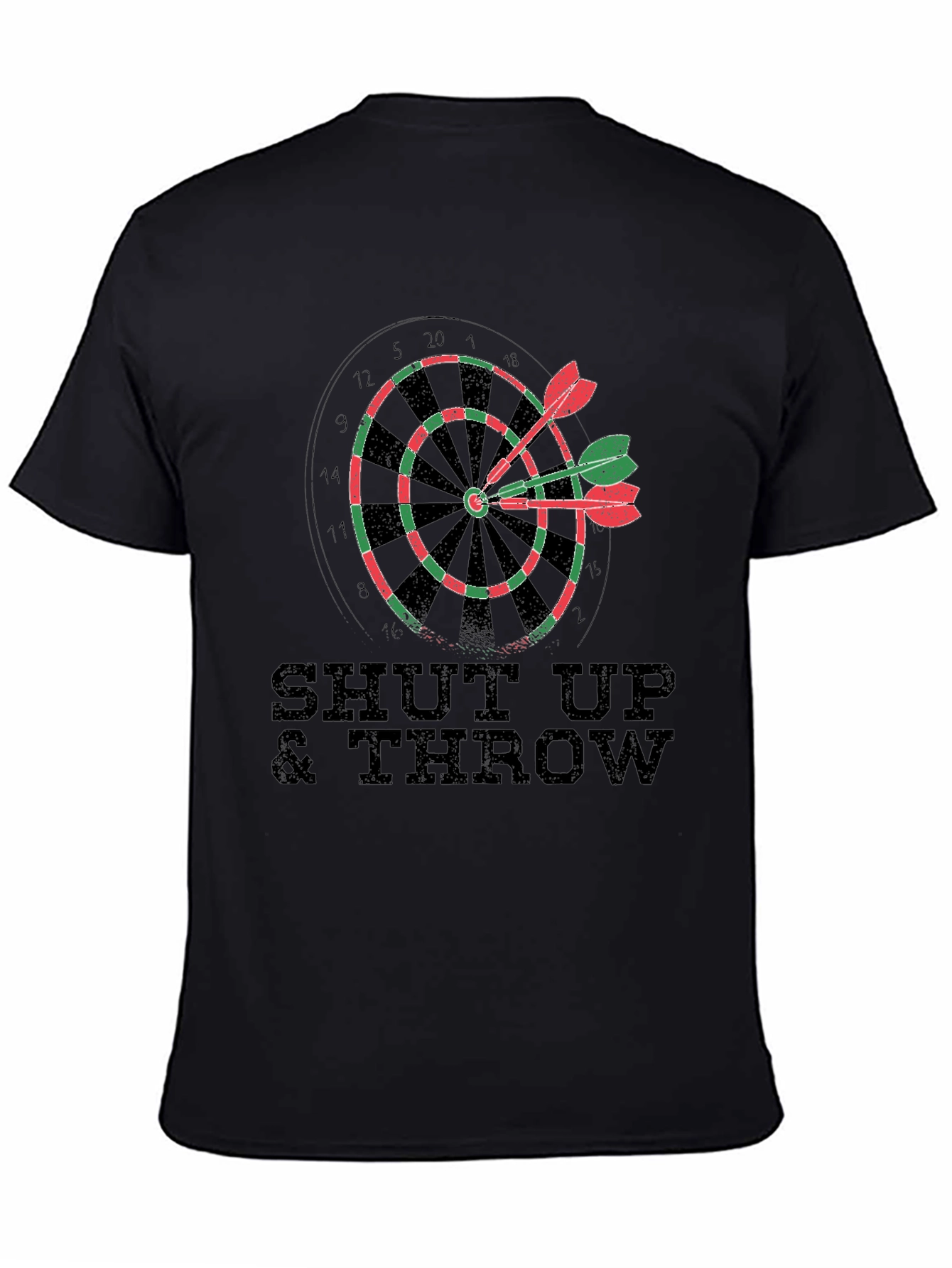 Shut Up & Throw Darts T-Shirt - Dartboard Tee