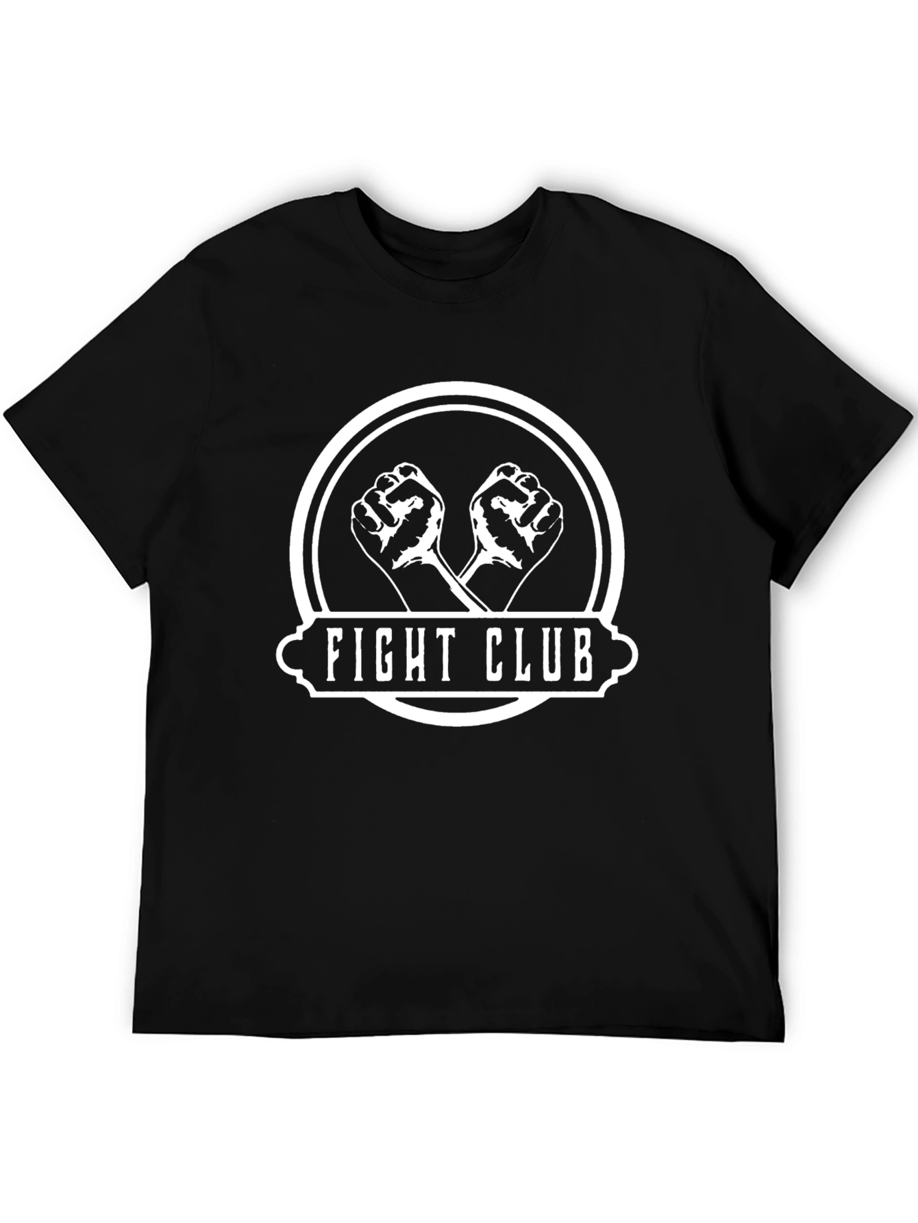 Fight Club Graphic Print T-Shirt - Black