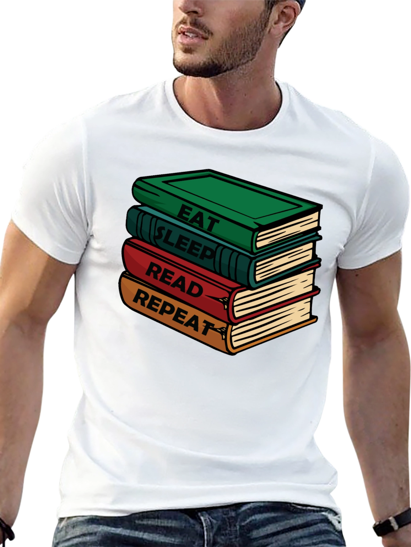 Eat Sleep Read Repeat Books T-Shirt