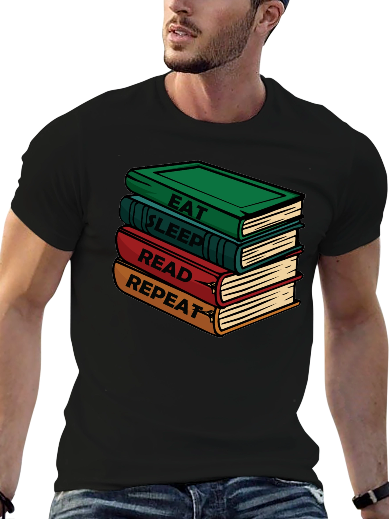 Eat Sleep Read Repeat Books T-Shirt