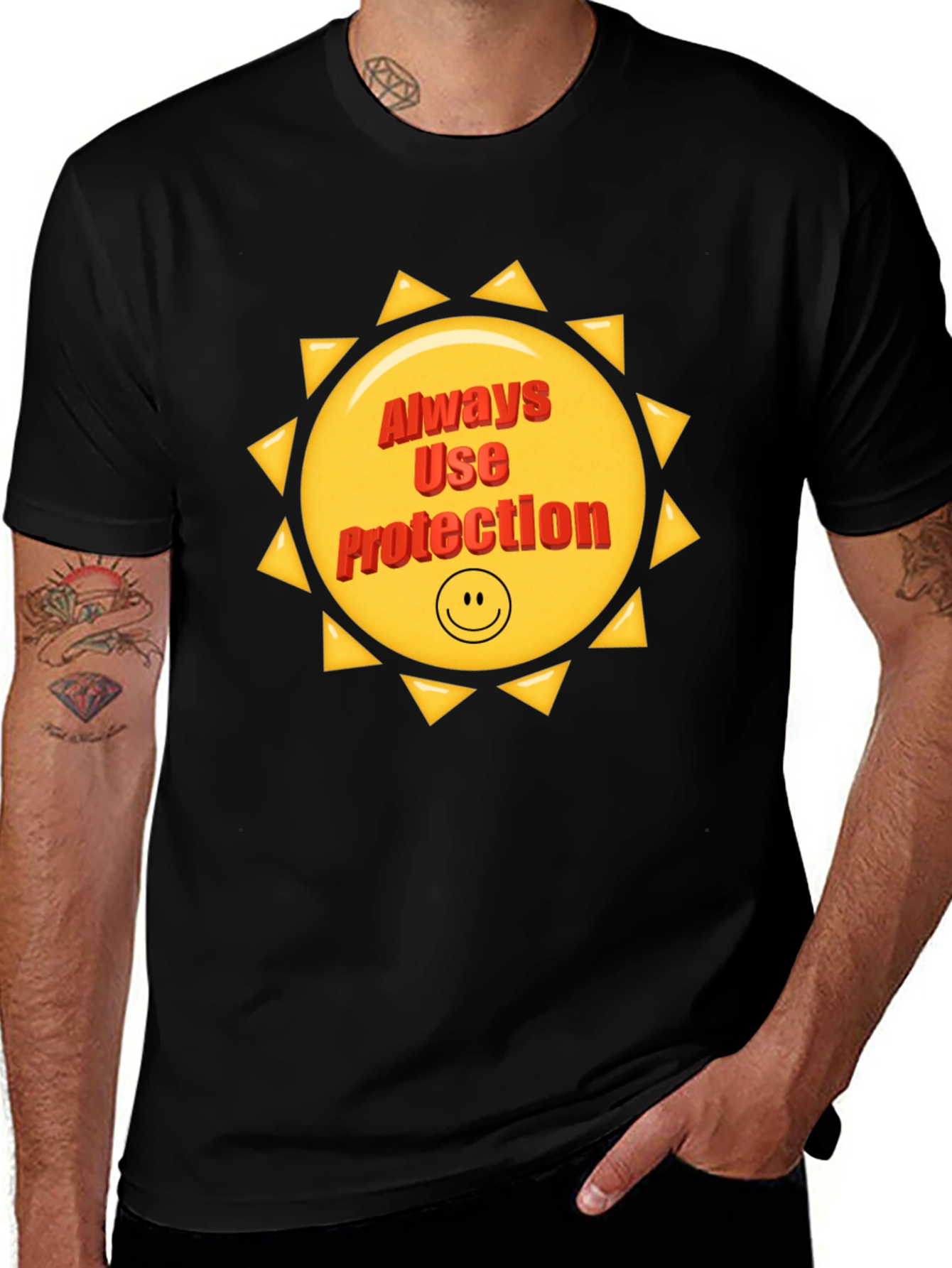 Always Use Protection Sun Graphic T-Shirt