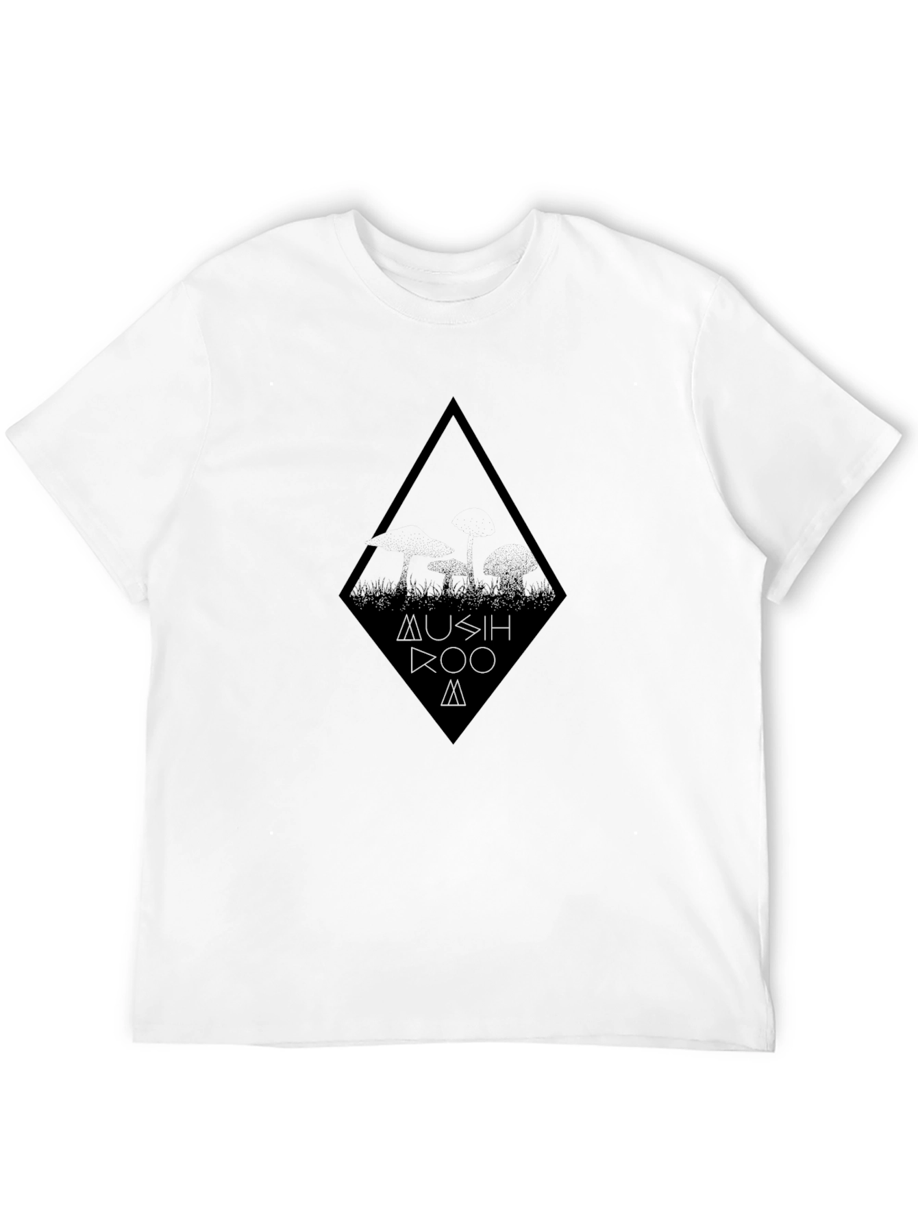 Mushroom T-Shirt - Black Graphic Tee