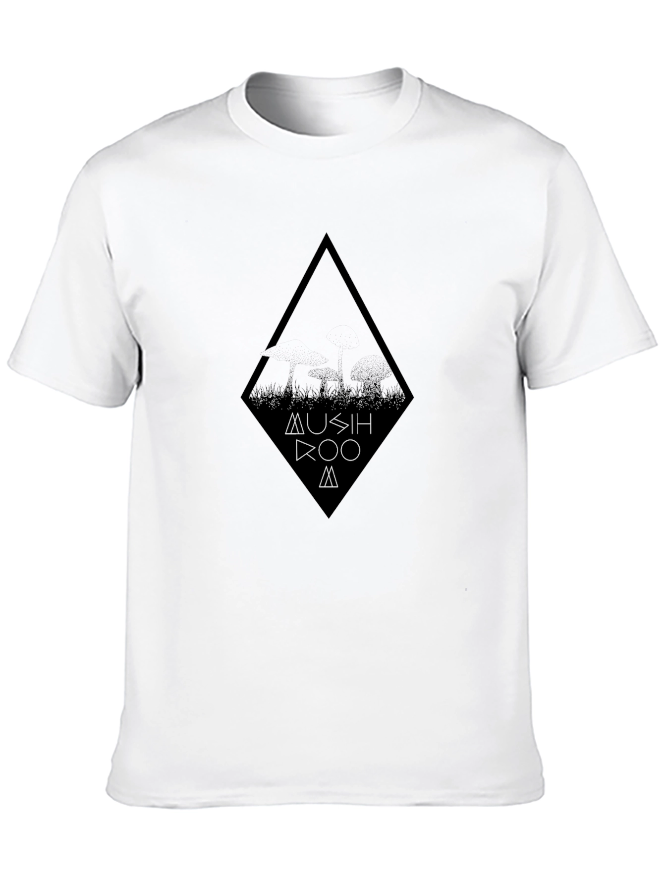 Mushroom T-Shirt - Black Graphic Tee