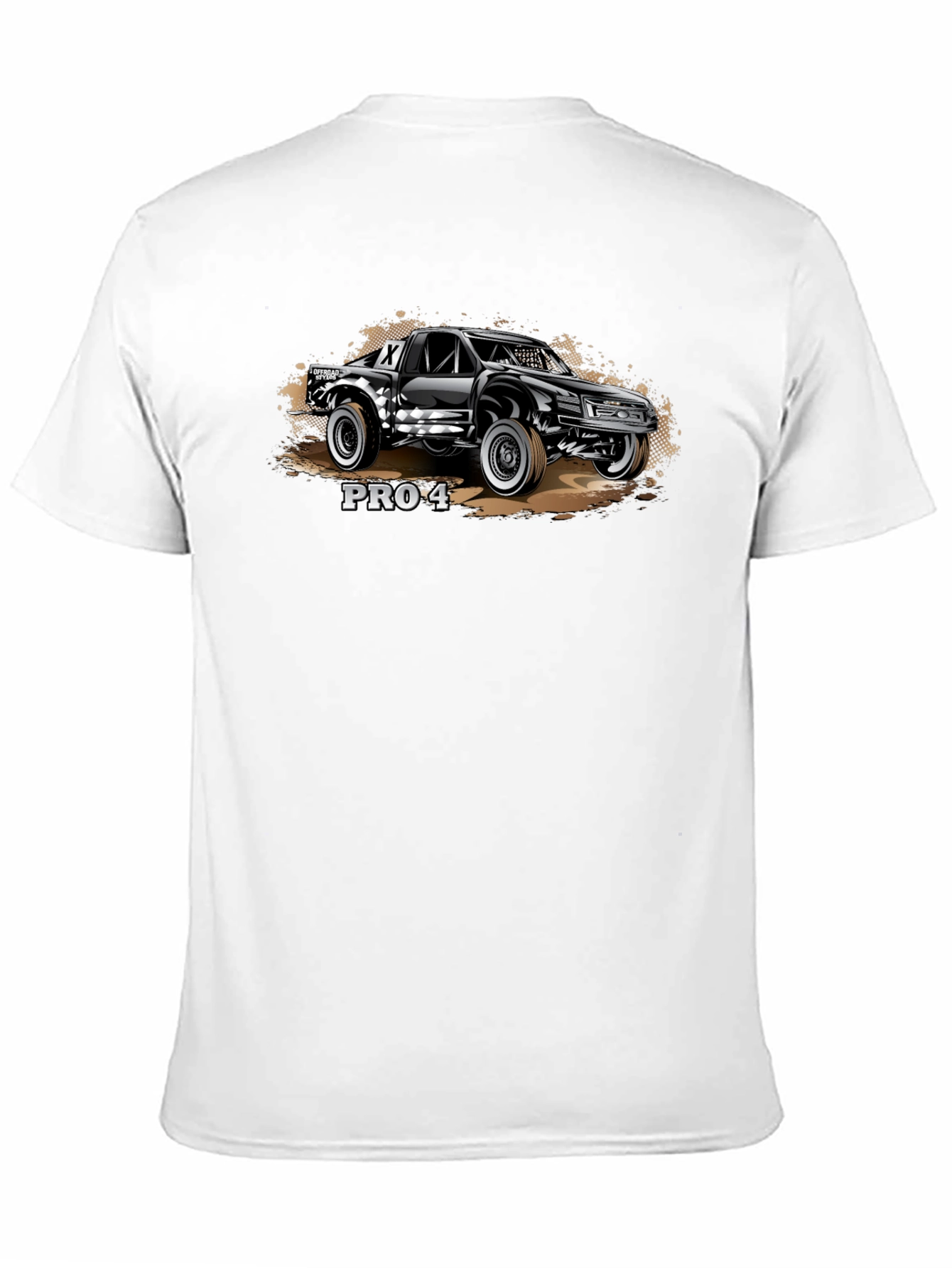 PRO-4 Off-Road Truck Graphic Tee - Black Cotton