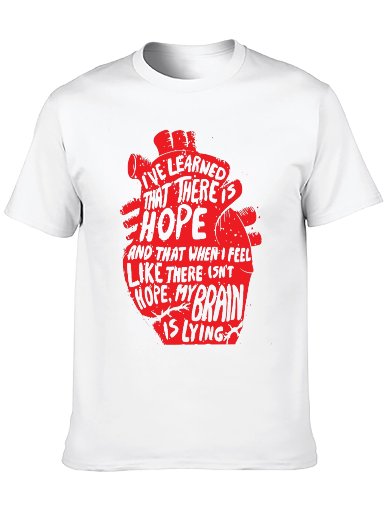 Hopeful Heart Graphic T-Shirt - Black