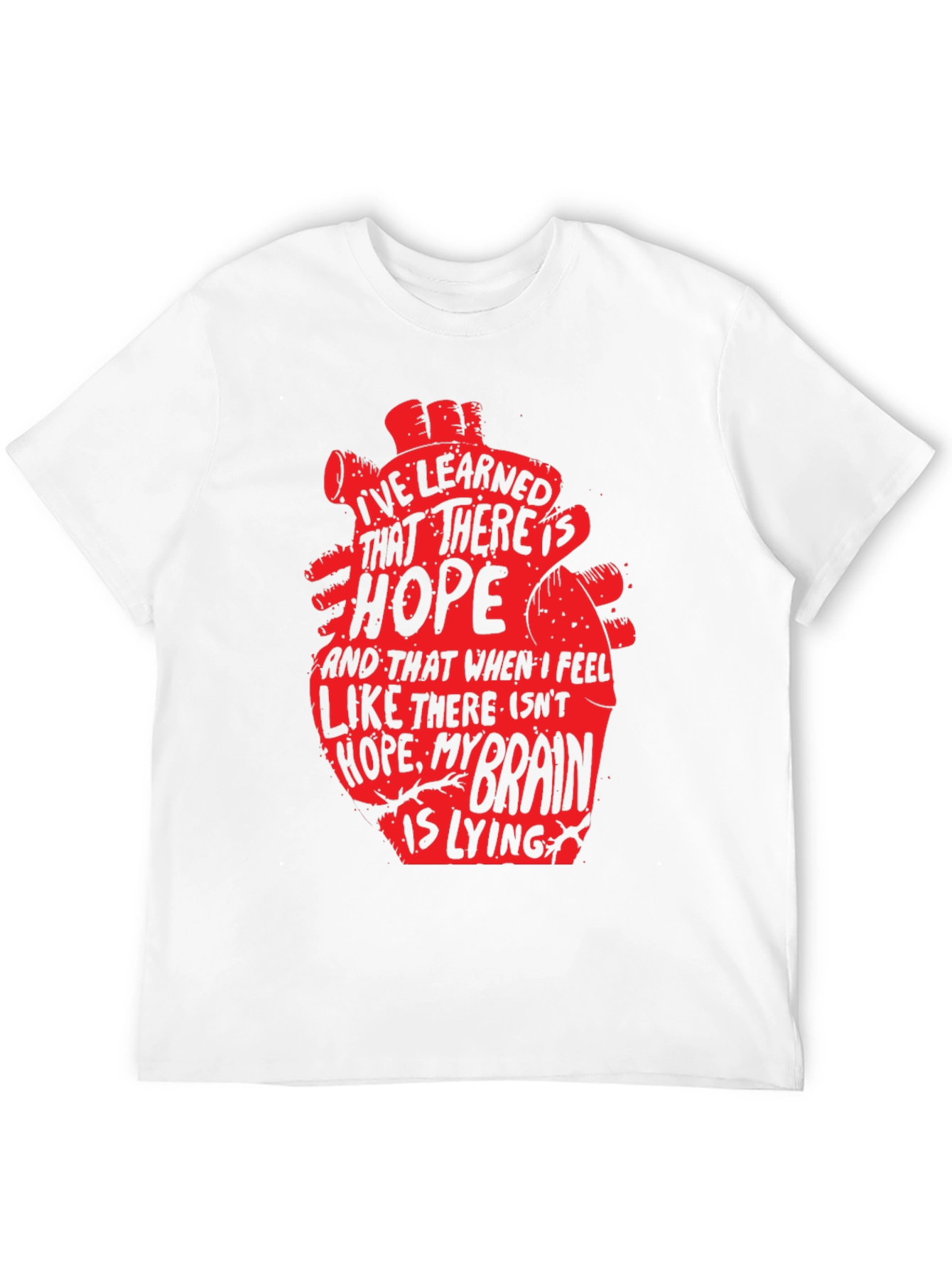Hopeful Heart Graphic T-Shirt - Black