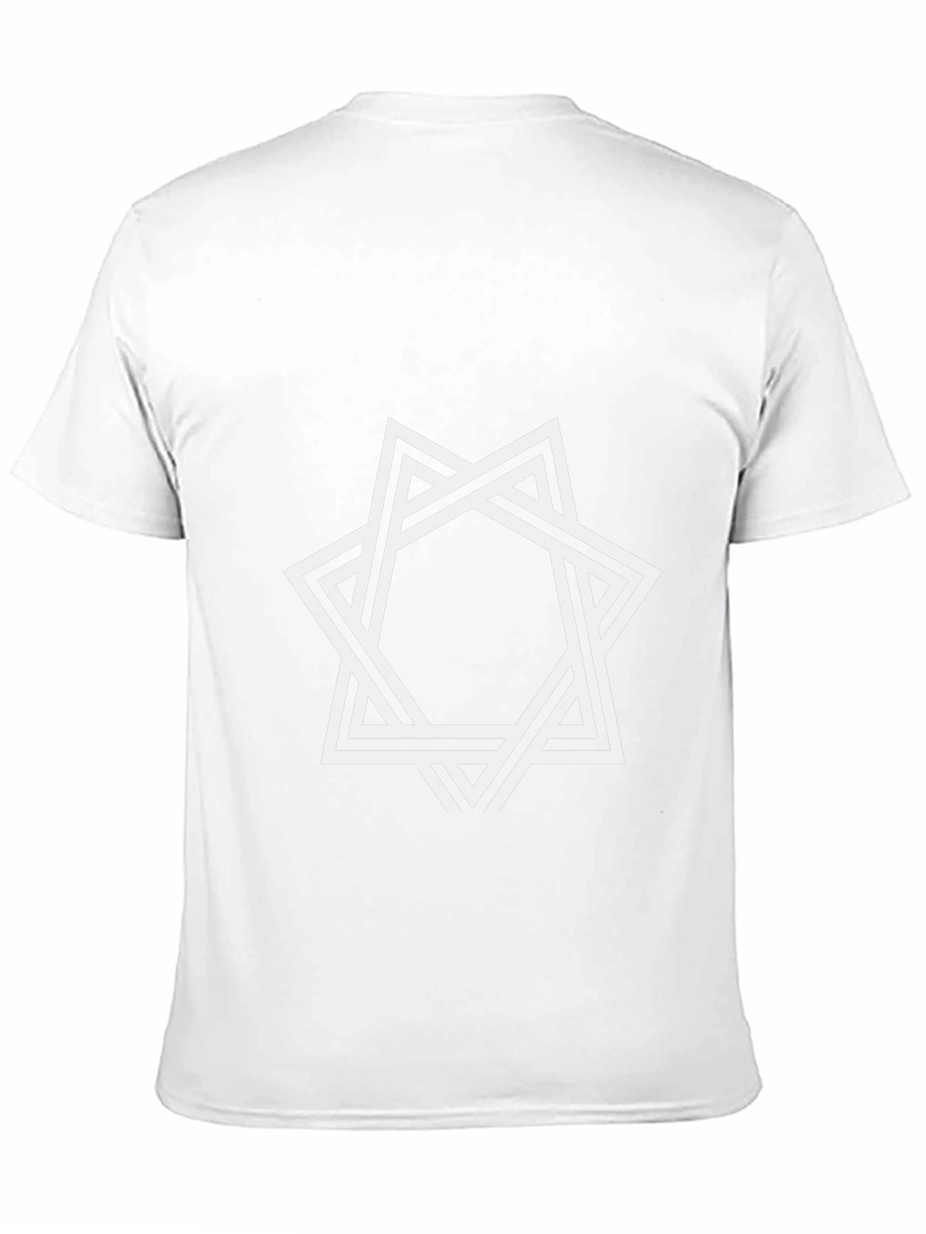 Geometric Star Graphic Black T-Shirt