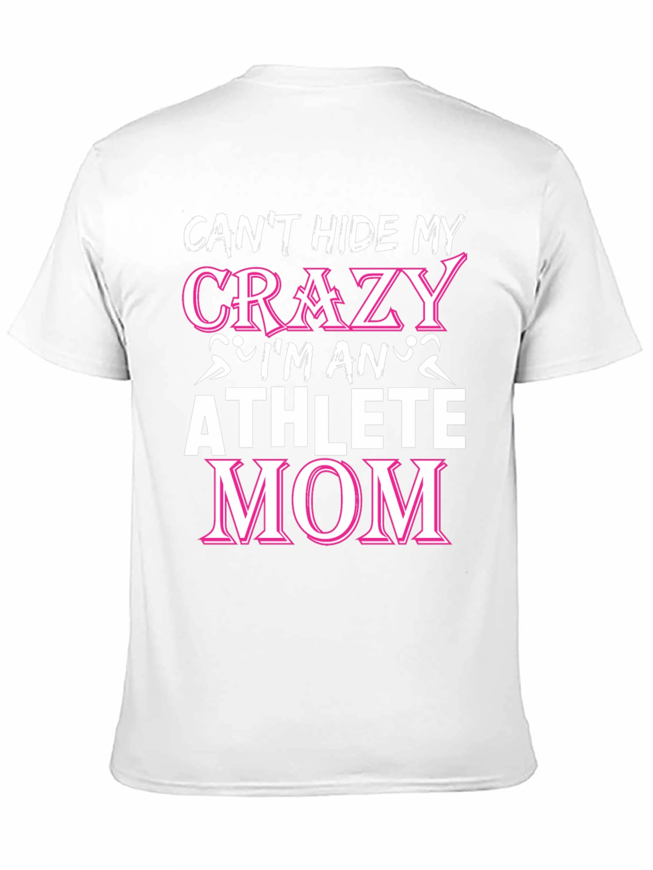 Crazy Athlete Mom Black Graphic Tee
