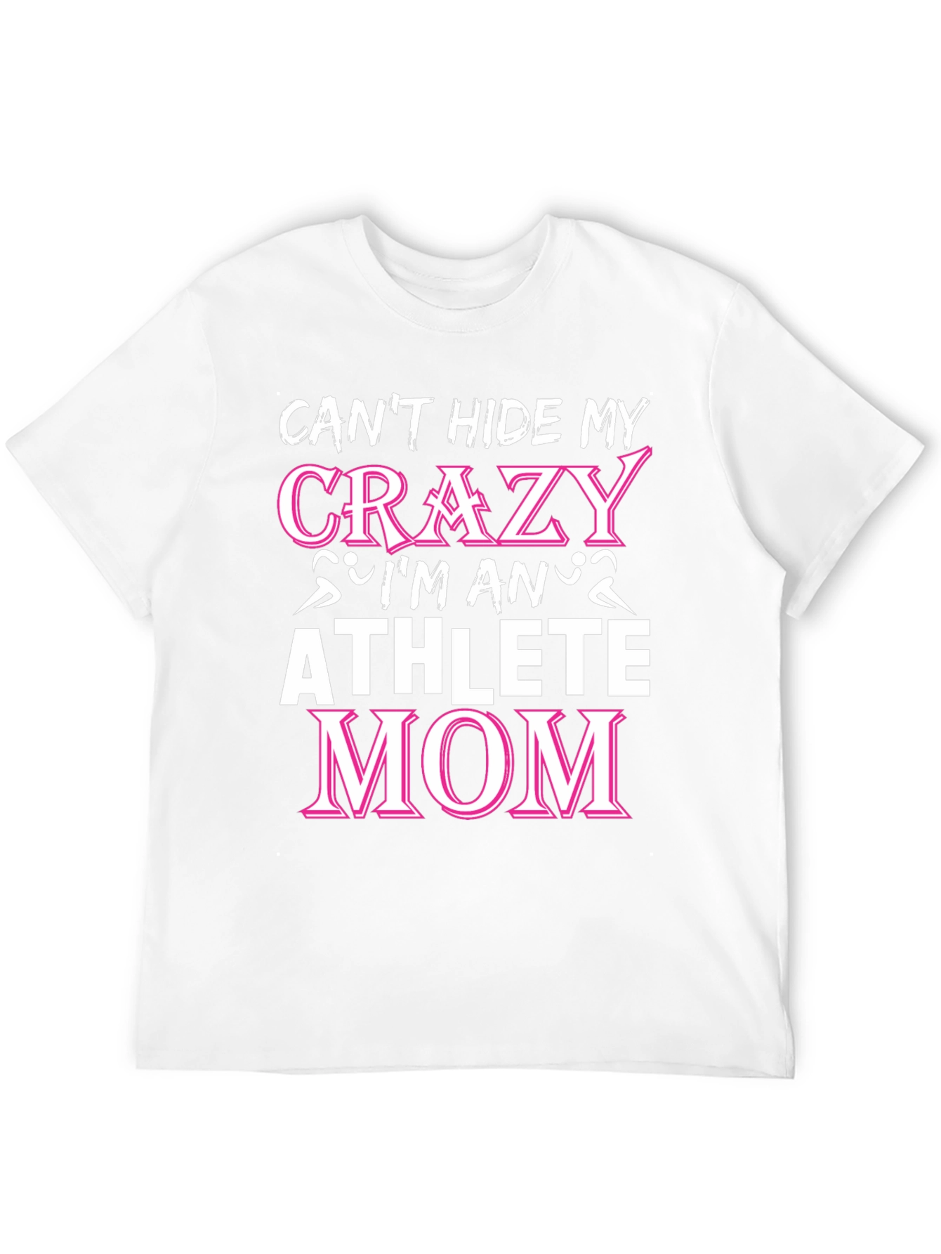 Crazy Athlete Mom Black Graphic Tee
