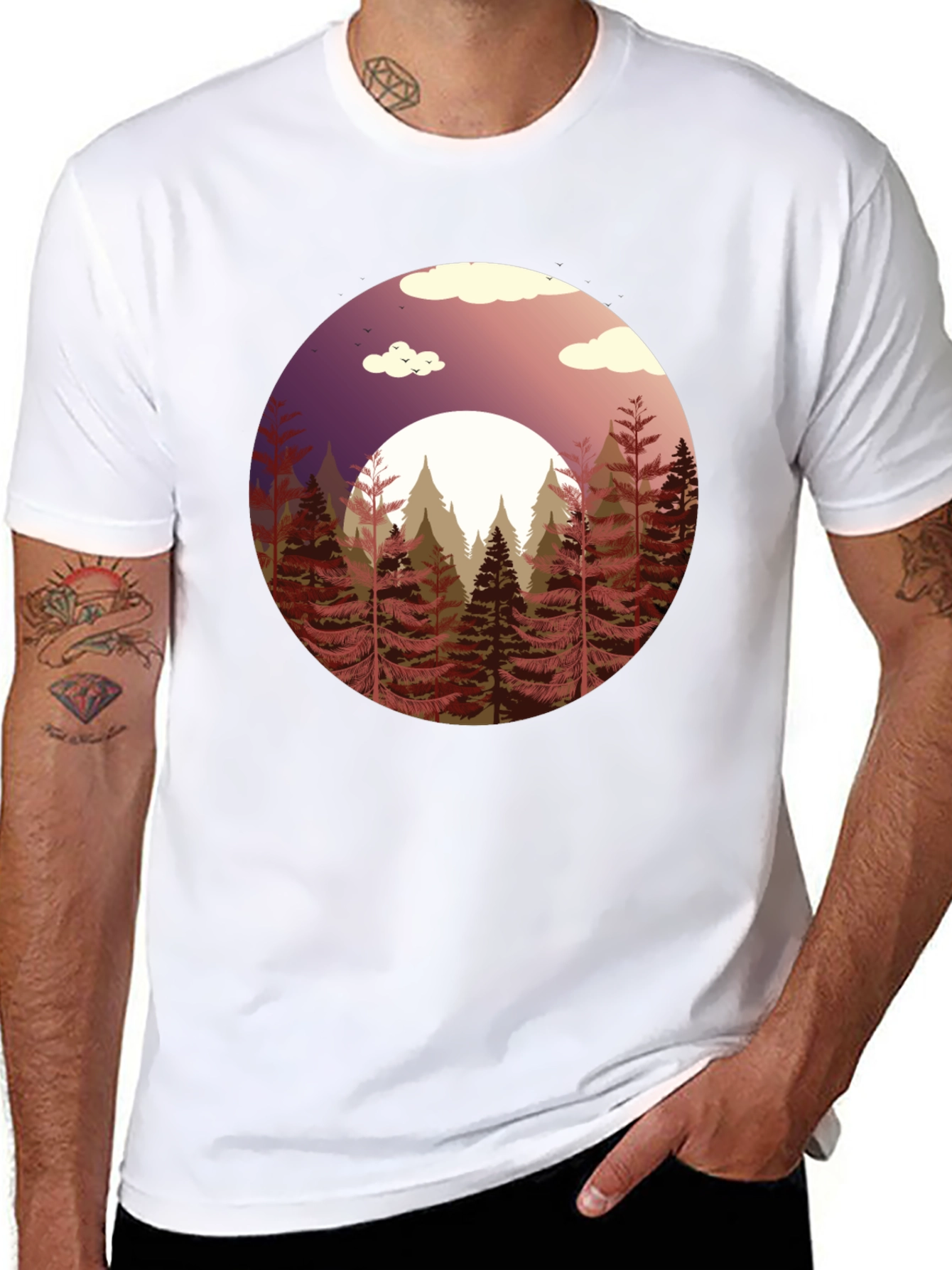 Natures Embrace Graphic Tee - Black