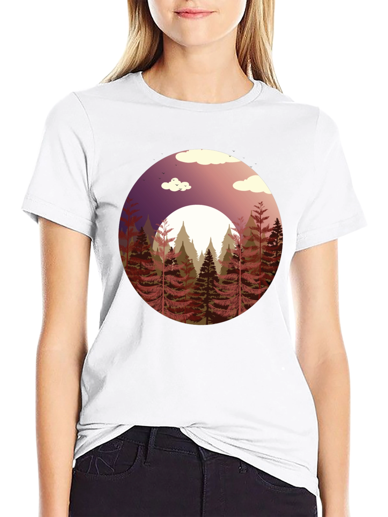 Natures Embrace Graphic Tee - Black