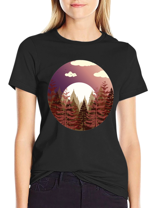 Natures Embrace Graphic Tee - Black
