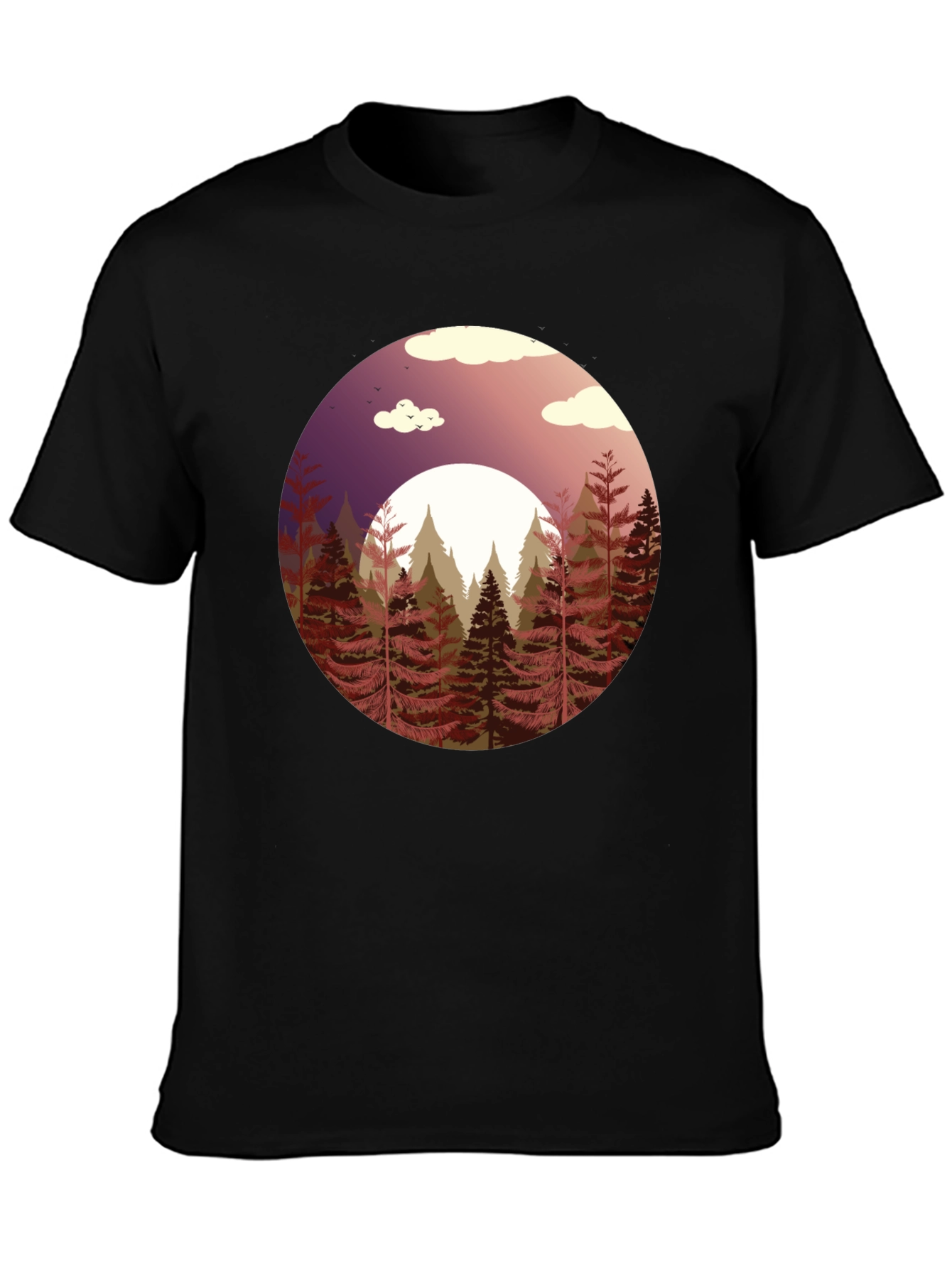 Natures Embrace Graphic Tee - Black