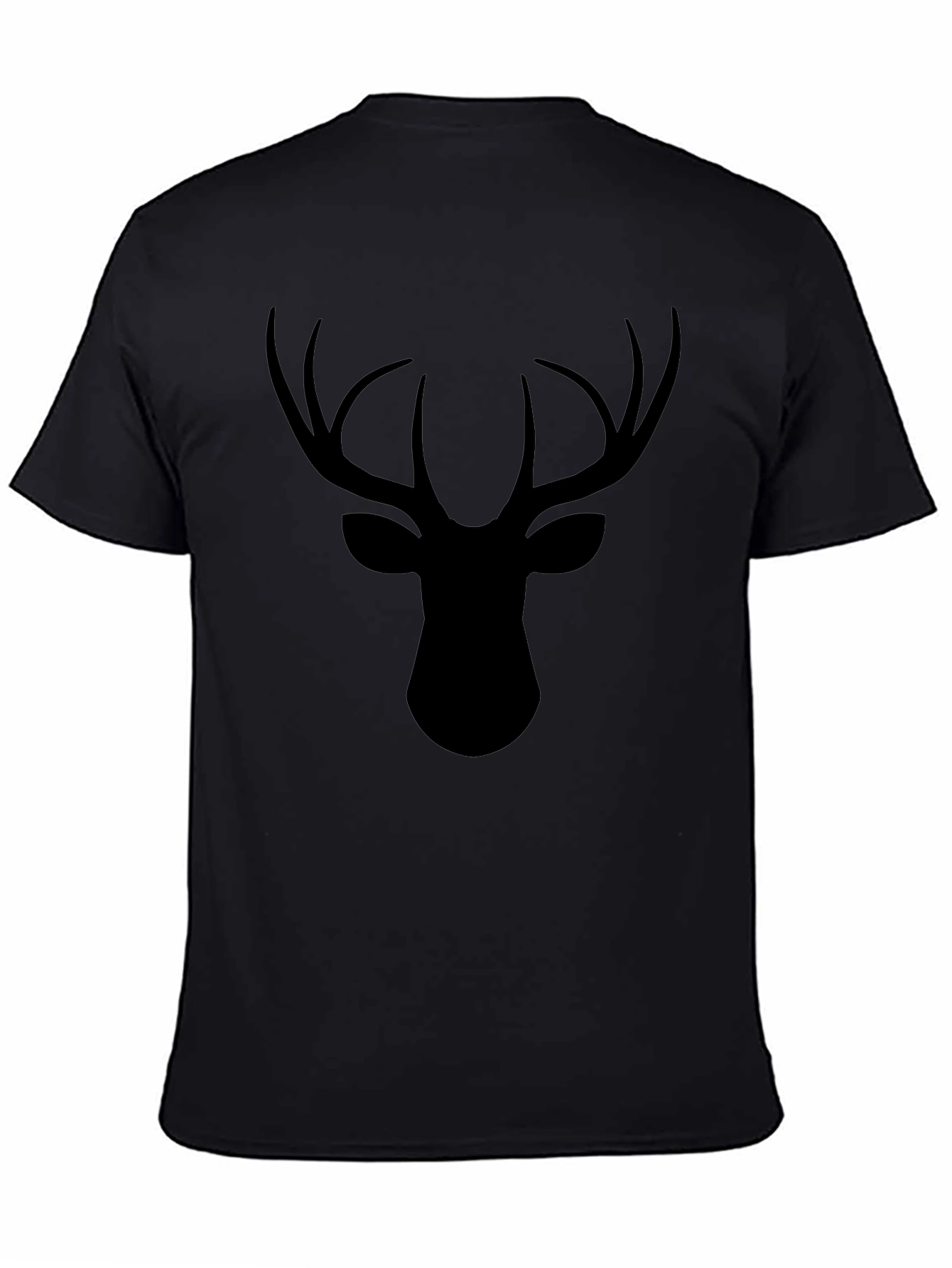 Black Deer Head Graphic Tee