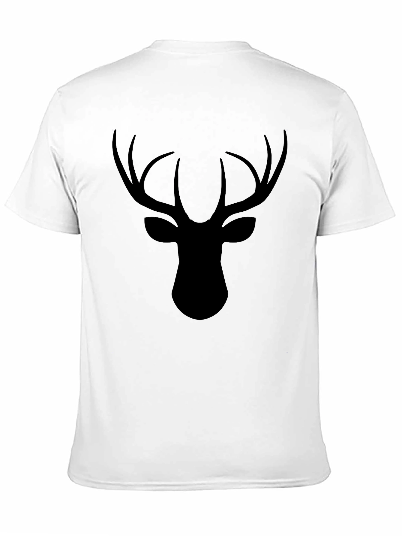 Black Deer Head Graphic Tee
