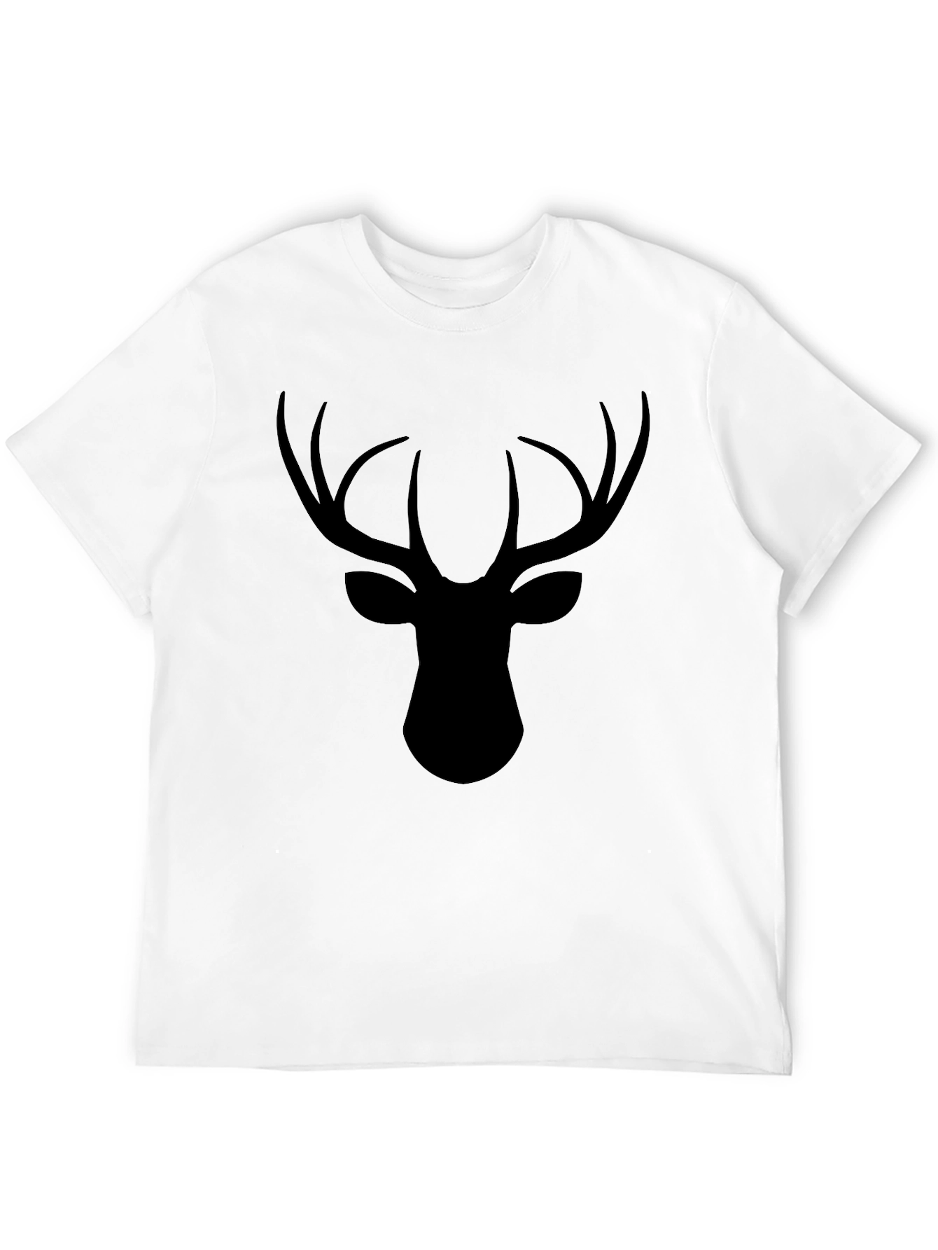Black Deer Head Graphic Tee