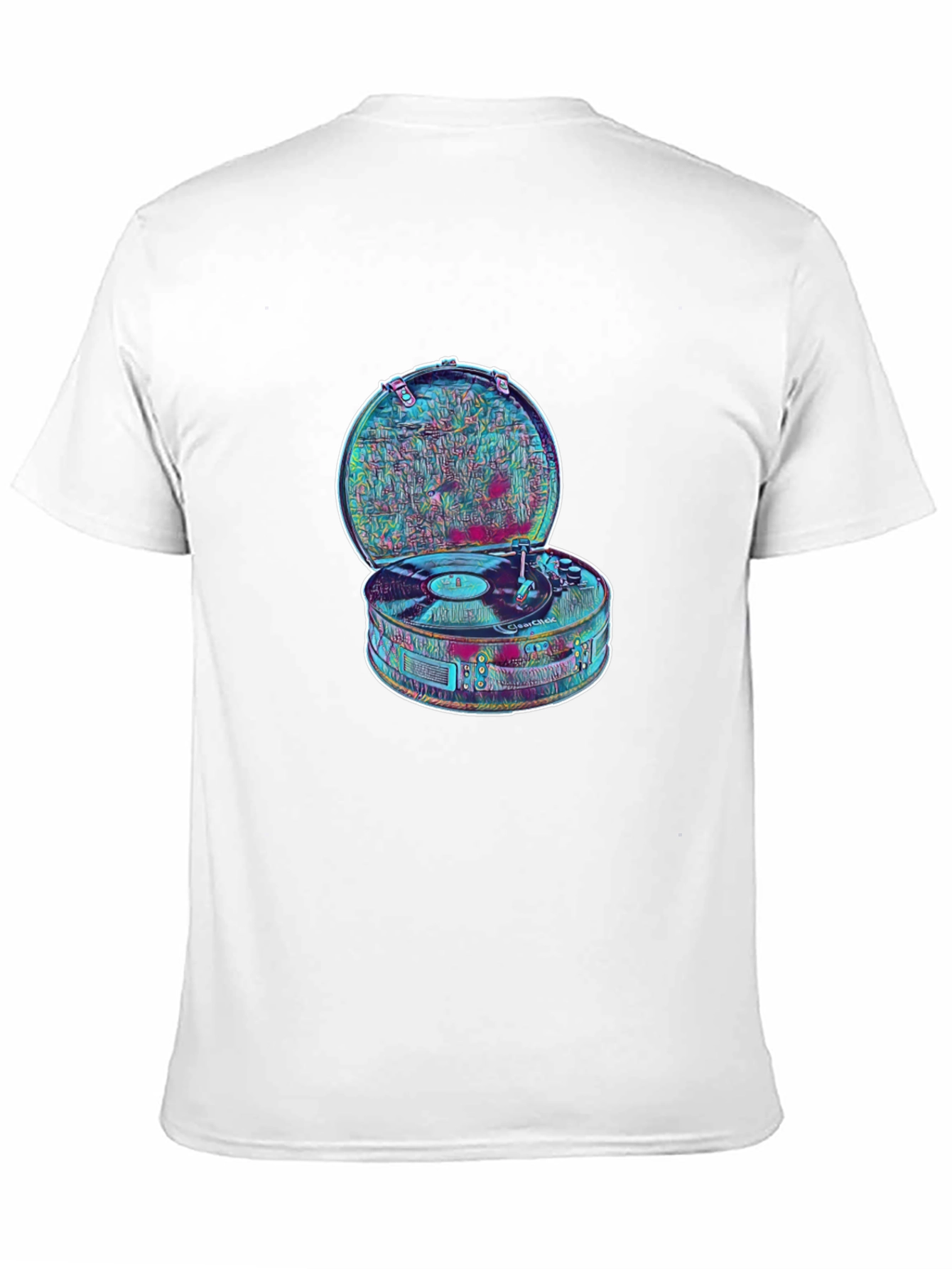 Retro Record Player Graphic T-Shirt