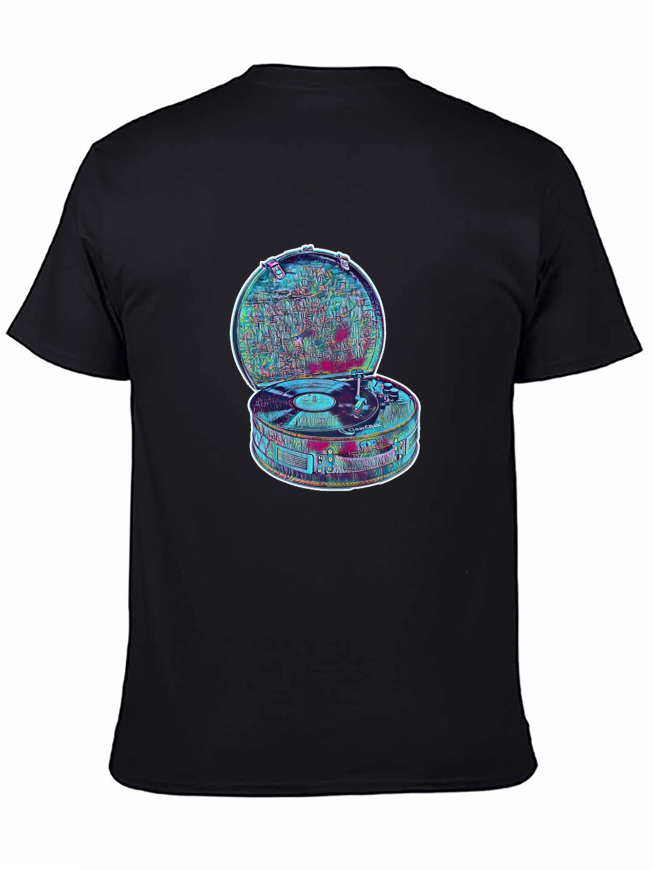 Retro Record Player Graphic T-Shirt